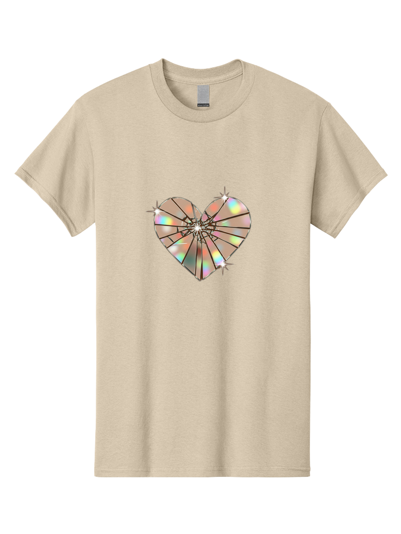 Broken-Holographic-Heart-1 Men'S Graphic Tee, 100% Cotton, Comfortable Casual Summer Wear, Machine Washable, Vintage Camera, Old Camera, Antique Camera, Black Camera, Classic Photography, Photography Equipment, Nostalgic Device, Film Camera, Bak127