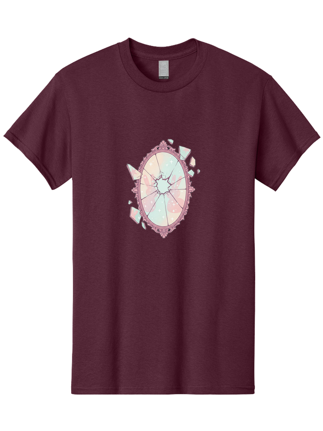 Broken-Mirror-2 Men'S Graphic Tee, 100% Cotton, Comfortable Casual Summer Wear, Machine Washable, Vintage Camera, Old Camera, Antique Camera, Black Camera, Classic Photography, Photography Equipment, Nostalgic Device, Film Camera, Camera Art Bak130