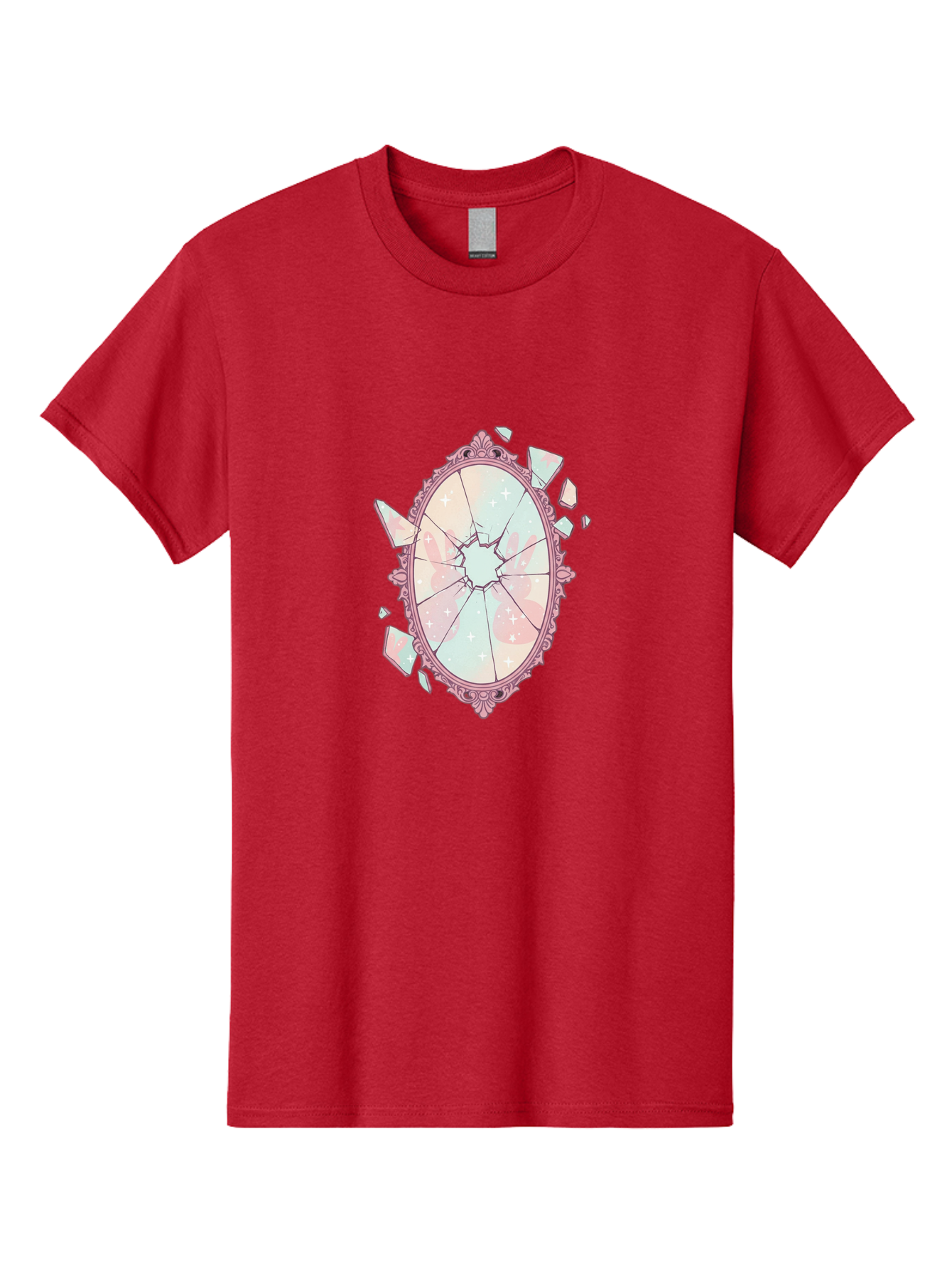 Broken-Mirror-2 Men'S Graphic Tee, 100% Cotton, Comfortable Casual Summer Wear, Machine Washable, Vintage Camera, Old Camera, Antique Camera, Black Camera, Classic Photography, Photography Equipment, Nostalgic Device, Film Camera, Camera Art Bak130