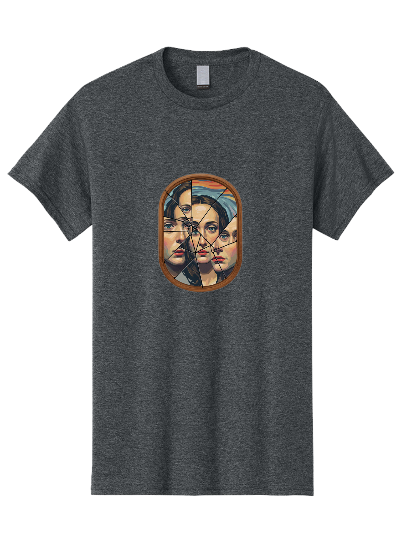 Broken-Mirror-Faces Men'S Graphic Tee, 100% Cotton, Comfortable Casual Summer Wear, Machine Washable, Vintage Camera, Old Camera, Antique Camera, Black Camera, Classic Photography, Photography Equipment, Nostalgic Device, Film Camera, Bak132