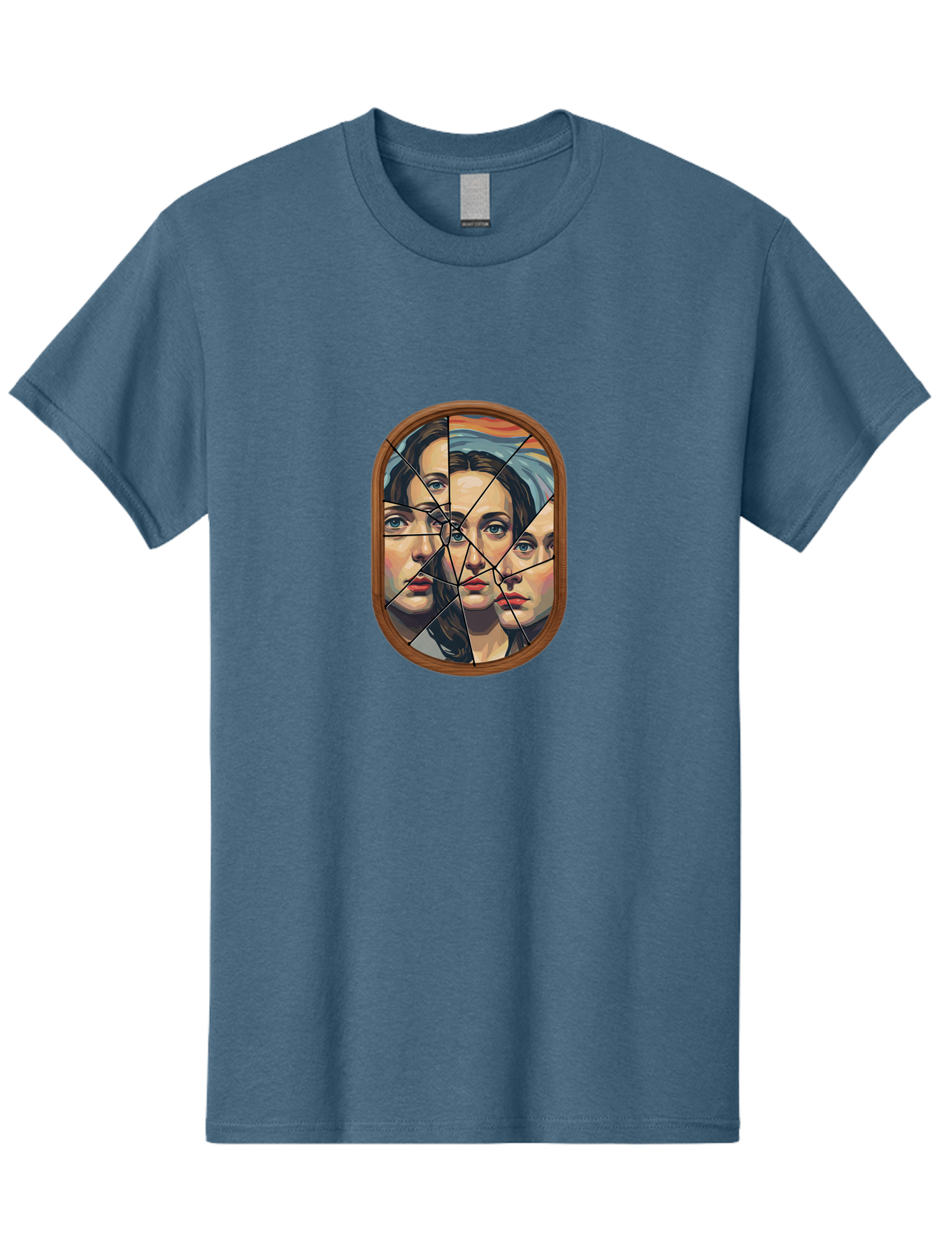 Broken-Mirror-Faces Men'S Graphic Tee, 100% Cotton, Comfortable Casual Summer Wear, Machine Washable, Vintage Camera, Old Camera, Antique Camera, Black Camera, Classic Photography, Photography Equipment, Nostalgic Device, Film Camera, Bak132