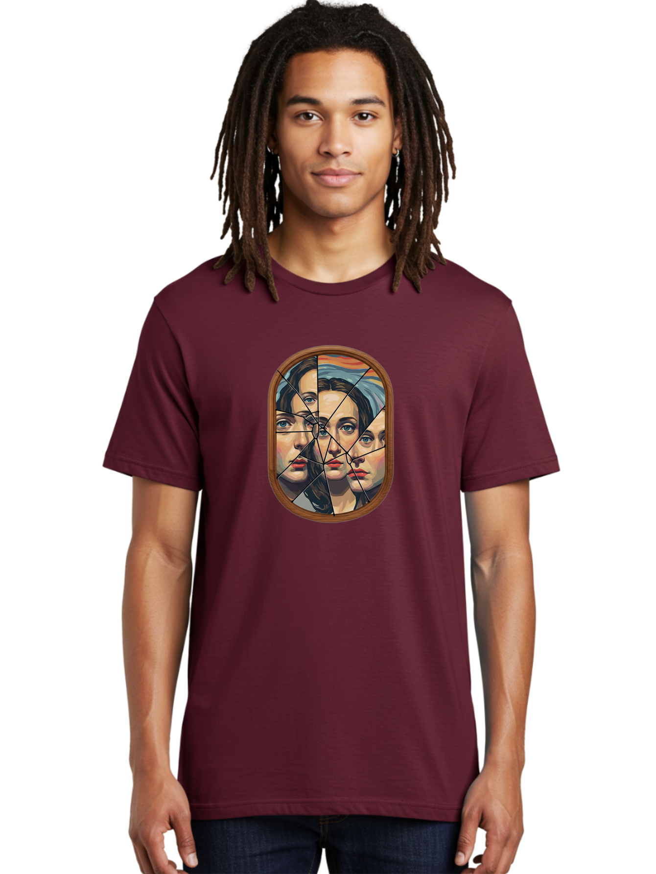 Broken-Mirror-Faces Men'S Graphic Tee, 100% Cotton, Comfortable Casual Summer Wear, Machine Washable, Vintage Camera, Old Camera, Antique Camera, Black Camera, Classic Photography, Photography Equipment, Nostalgic Device, Film Camera, Bak132