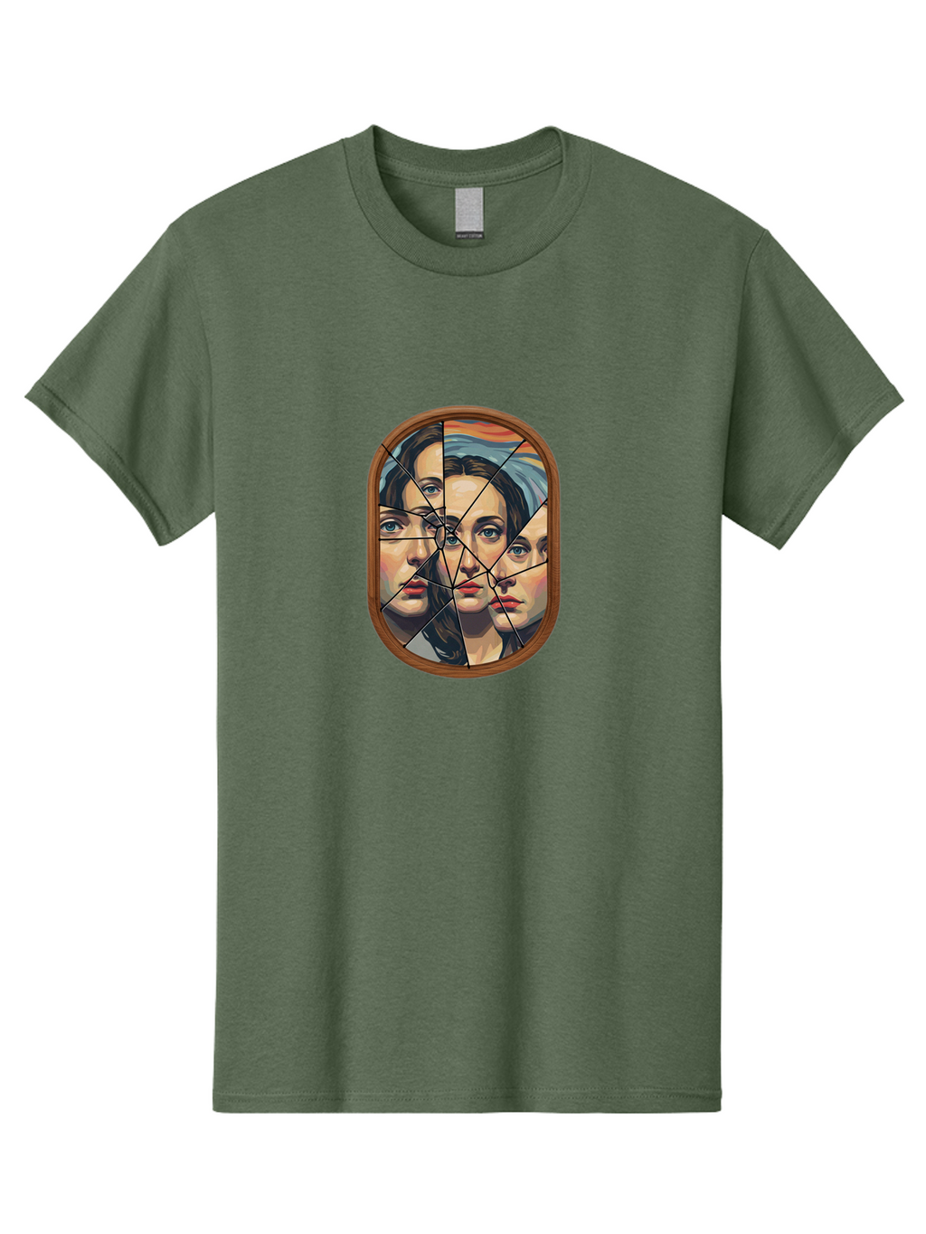 Broken-Mirror-Faces Men'S Graphic Tee, 100% Cotton, Comfortable Casual Summer Wear, Machine Washable, Vintage Camera, Old Camera, Antique Camera, Black Camera, Classic Photography, Photography Equipment, Nostalgic Device, Film Camera, Bak132
