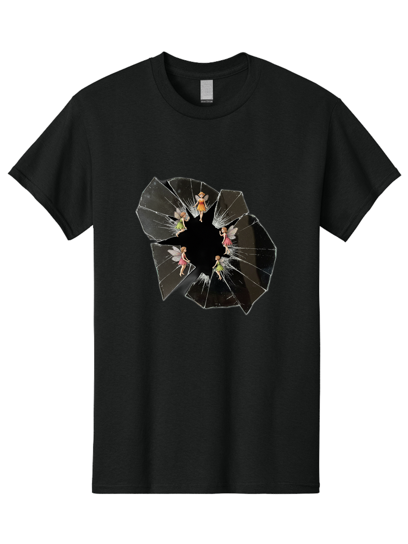 Broken-Mirror-Fairies Men'S Graphic Tee, 100% Cotton, Comfortable Casual Summer Wear, Machine Washable, Vintage Camera, Old Camera, Antique Camera, Black Camera, Classic Photography, Photography Equipment, Nostalgic Device, Film Camera, Bak133