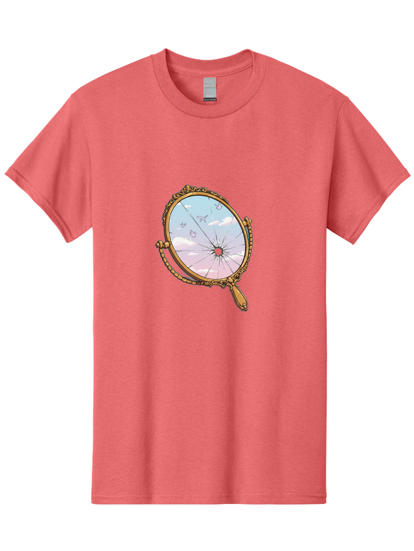Broken-Mirror Men'S Graphic Tee, 100% Cotton, Comfortable Casual Summer Wear, Machine Washable, Vintage Camera, Old Camera, Antique Camera, Black Camera, Classic Photography, Photography Equipment, Nostalgic Device, Film Camera, Camera Art Bak137
