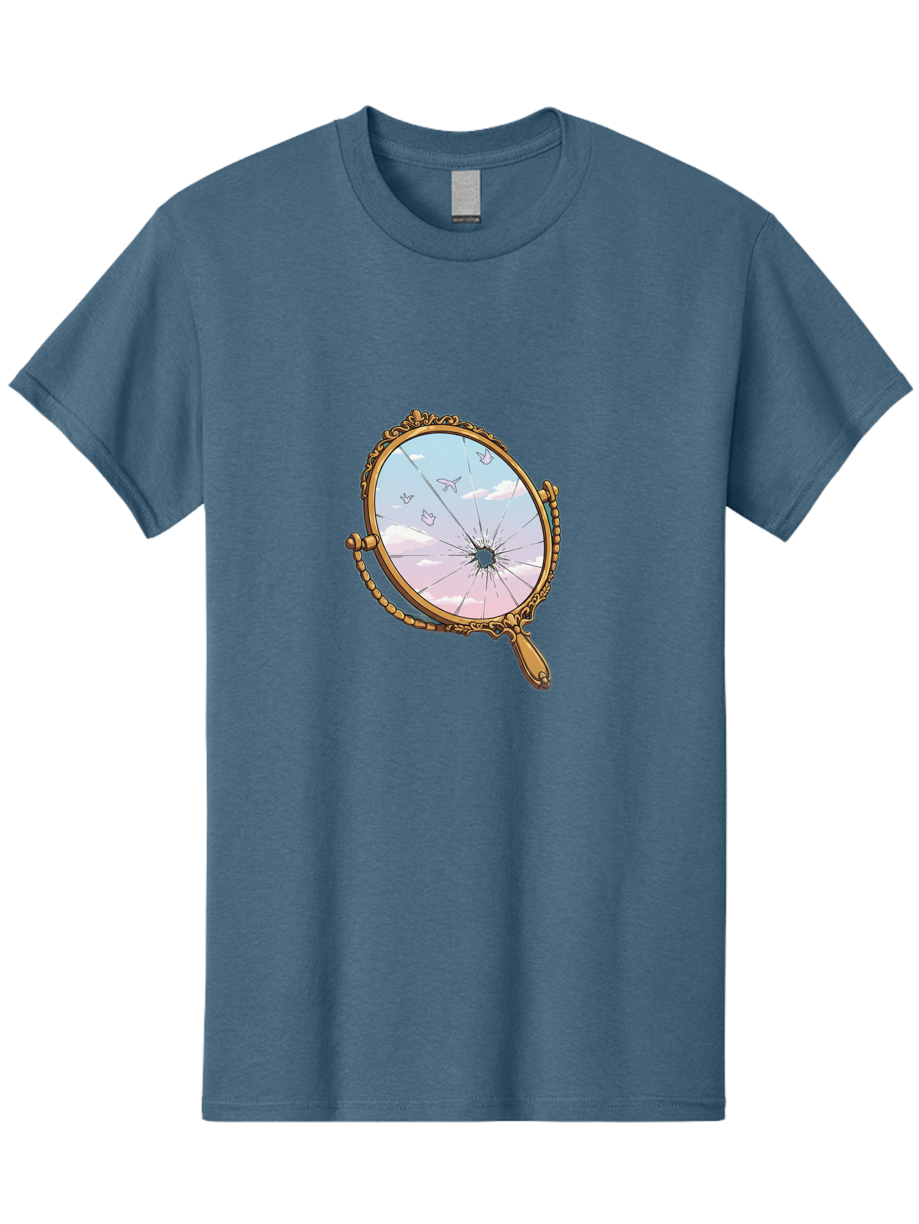 Broken-Mirror Men'S Graphic Tee, 100% Cotton, Comfortable Casual Summer Wear, Machine Washable, Vintage Camera, Old Camera, Antique Camera, Black Camera, Classic Photography, Photography Equipment, Nostalgic Device, Film Camera, Camera Art Bak137