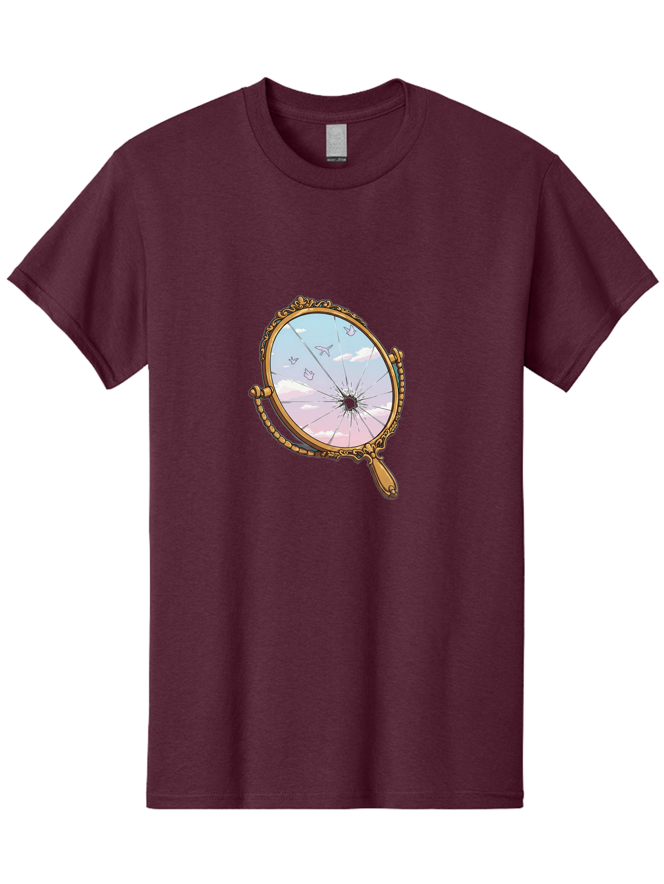 Broken-Mirror Men'S Graphic Tee, 100% Cotton, Comfortable Casual Summer Wear, Machine Washable, Vintage Camera, Old Camera, Antique Camera, Black Camera, Classic Photography, Photography Equipment, Nostalgic Device, Film Camera, Camera Art Bak137