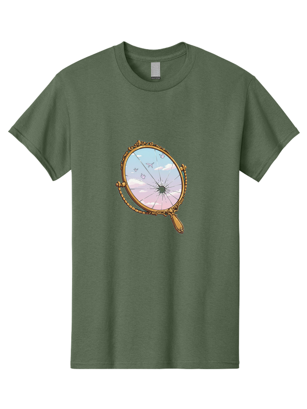 Broken-Mirror Men'S Graphic Tee, 100% Cotton, Comfortable Casual Summer Wear, Machine Washable, Vintage Camera, Old Camera, Antique Camera, Black Camera, Classic Photography, Photography Equipment, Nostalgic Device, Film Camera, Camera Art Bak137