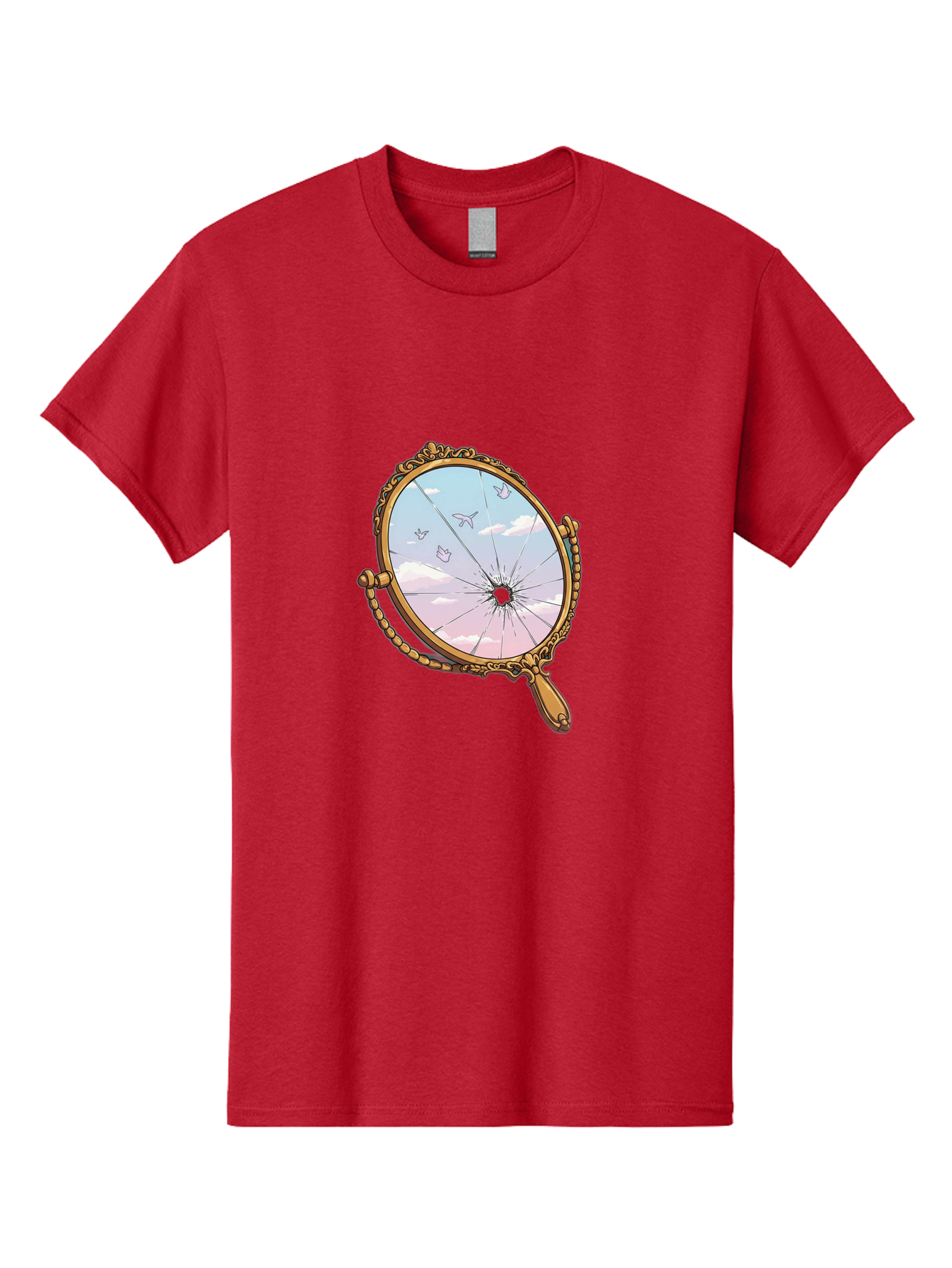 Broken-Mirror Men'S Graphic Tee, 100% Cotton, Comfortable Casual Summer Wear, Machine Washable, Vintage Camera, Old Camera, Antique Camera, Black Camera, Classic Photography, Photography Equipment, Nostalgic Device, Film Camera, Camera Art Bak137