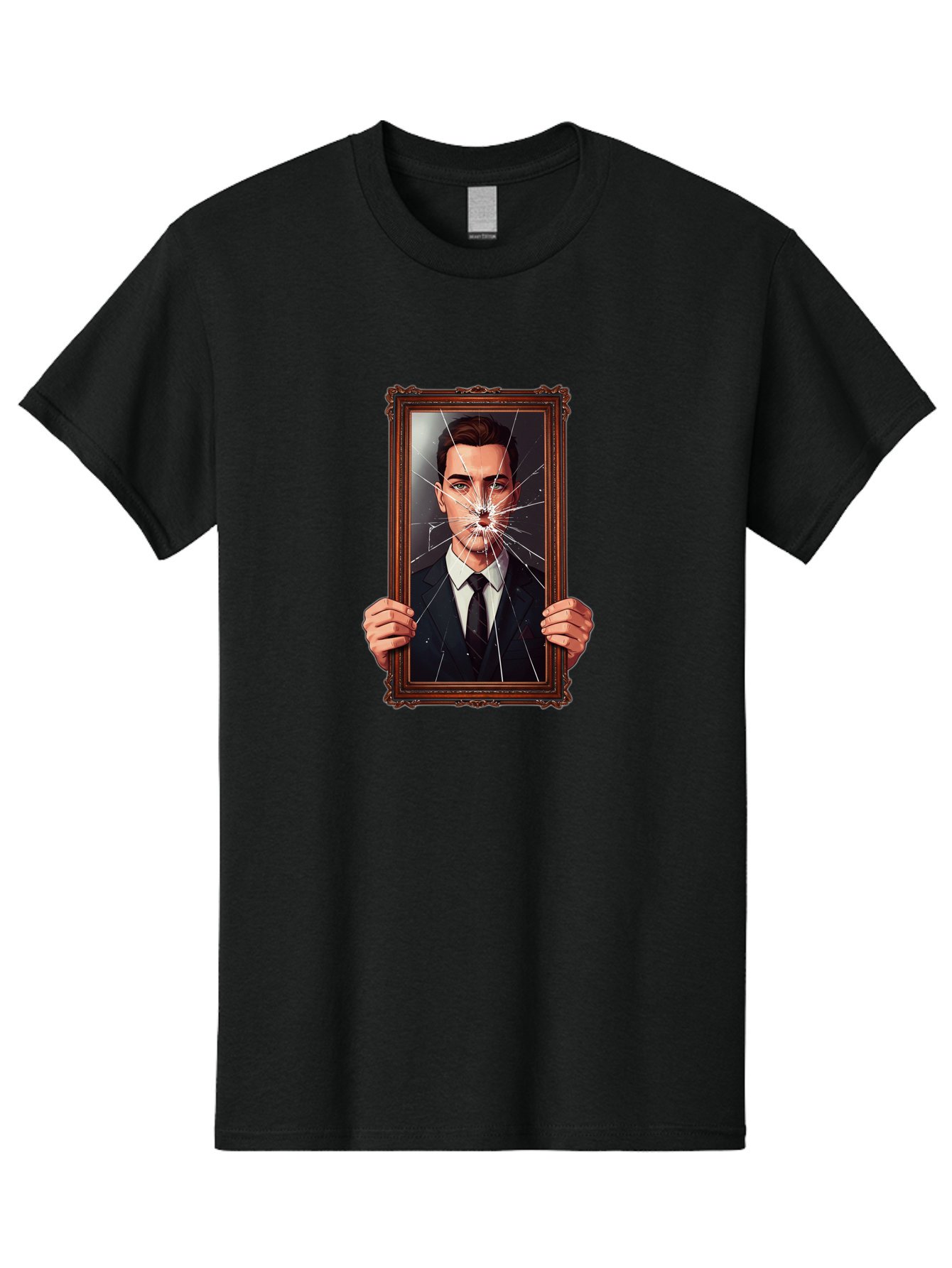 Broken-Portrait Men'S Graphic Tee, 100% Cotton, Comfortable Casual Summer Wear, Machine Washable, Vintage Camera, Old Camera, Antique Camera, Black Camera, Classic Photography, Photography Equipment, Nostalgic Device, Film Camera, Camera Art Bak138