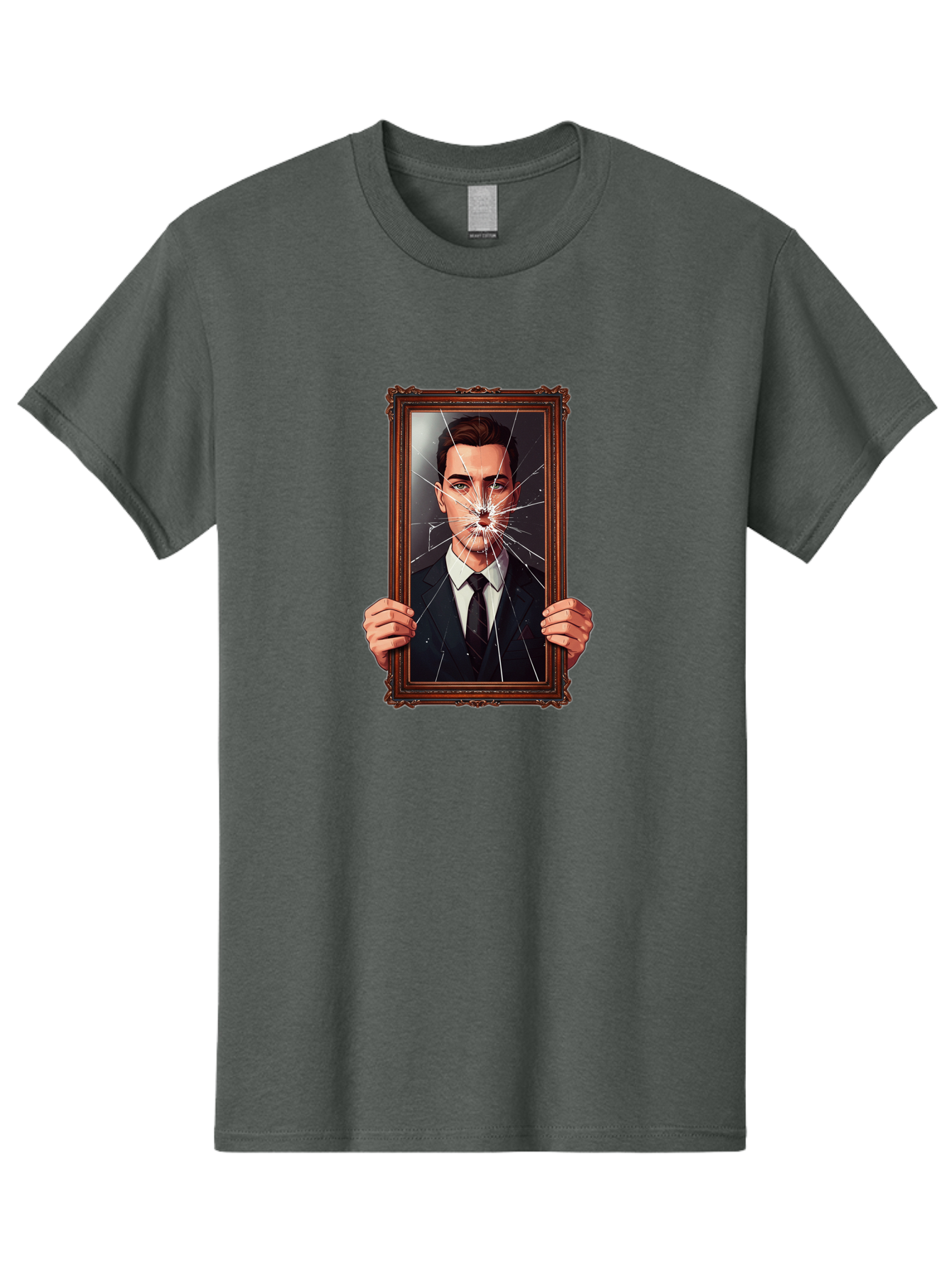 Broken-Portrait Men'S Graphic Tee, 100% Cotton, Comfortable Casual Summer Wear, Machine Washable, Vintage Camera, Old Camera, Antique Camera, Black Camera, Classic Photography, Photography Equipment, Nostalgic Device, Film Camera, Camera Art Bak138