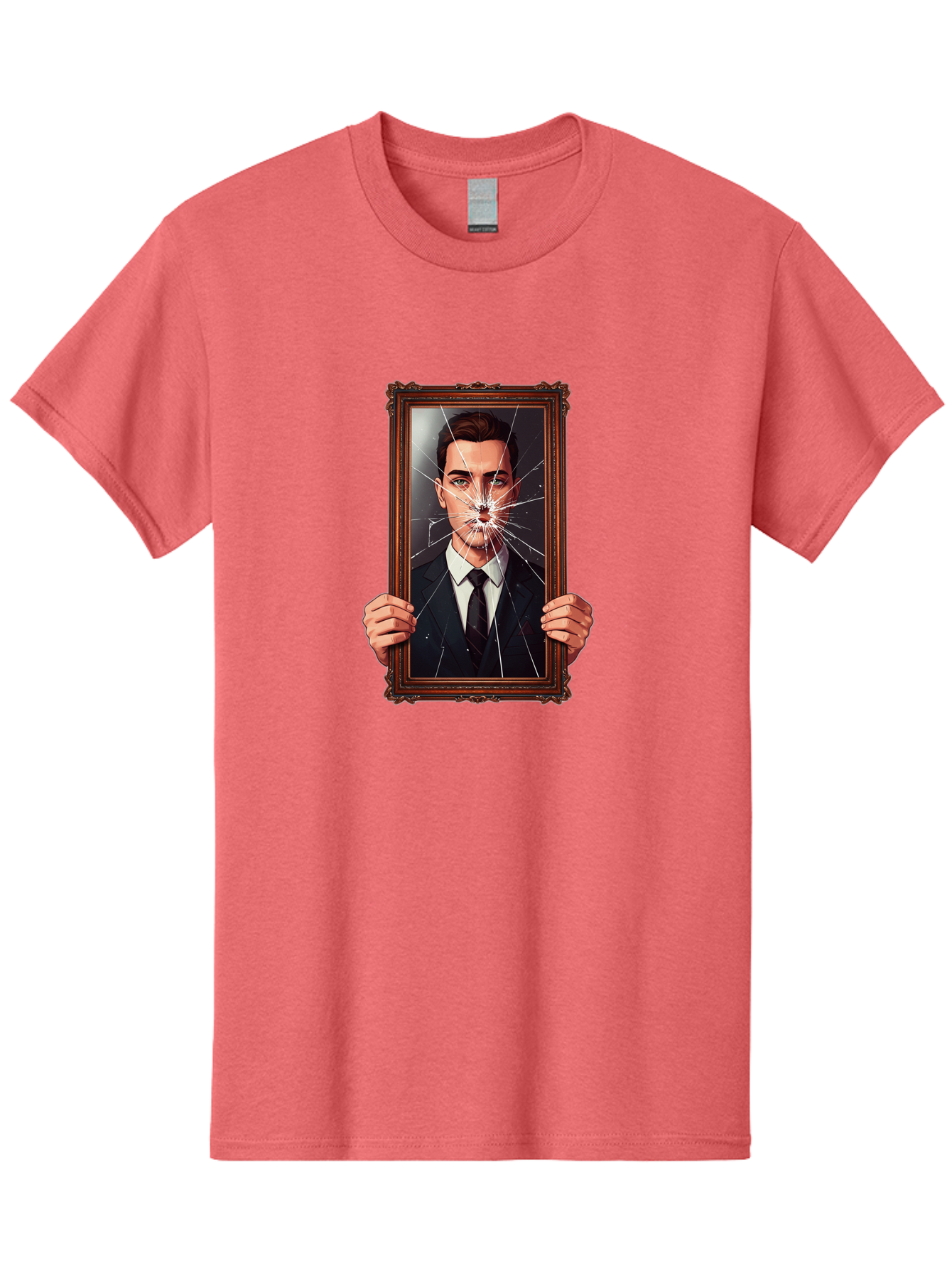 Broken-Portrait Men'S Graphic Tee, 100% Cotton, Comfortable Casual Summer Wear, Machine Washable, Vintage Camera, Old Camera, Antique Camera, Black Camera, Classic Photography, Photography Equipment, Nostalgic Device, Film Camera, Camera Art Bak138
