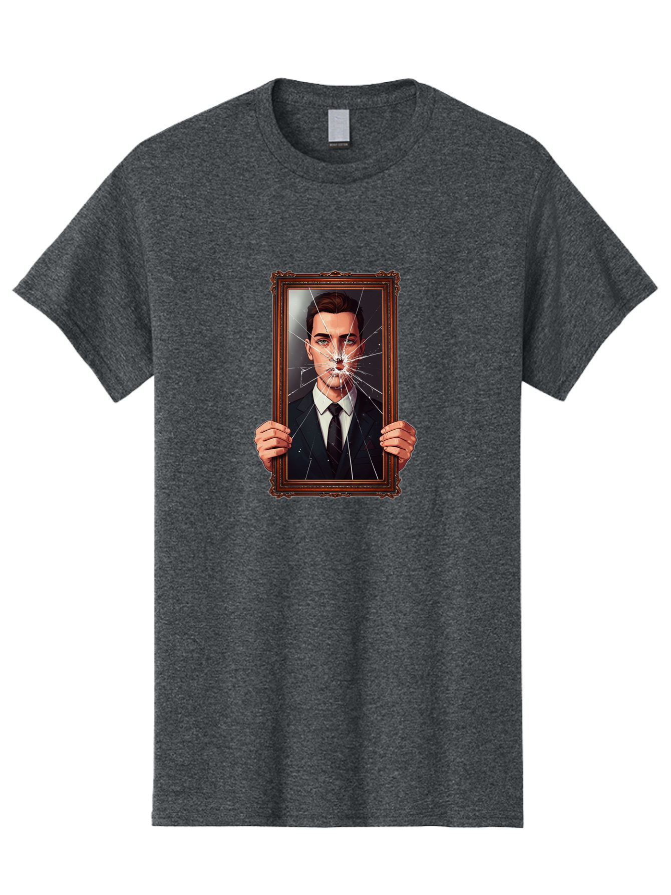Broken-Portrait Men'S Graphic Tee, 100% Cotton, Comfortable Casual Summer Wear, Machine Washable, Vintage Camera, Old Camera, Antique Camera, Black Camera, Classic Photography, Photography Equipment, Nostalgic Device, Film Camera, Camera Art Bak138