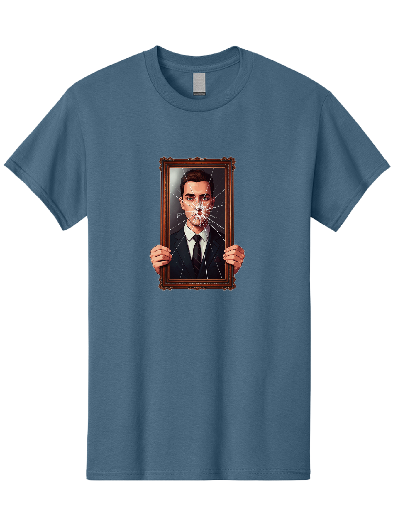 Broken-Portrait Men'S Graphic Tee, 100% Cotton, Comfortable Casual Summer Wear, Machine Washable, Vintage Camera, Old Camera, Antique Camera, Black Camera, Classic Photography, Photography Equipment, Nostalgic Device, Film Camera, Camera Art Bak138