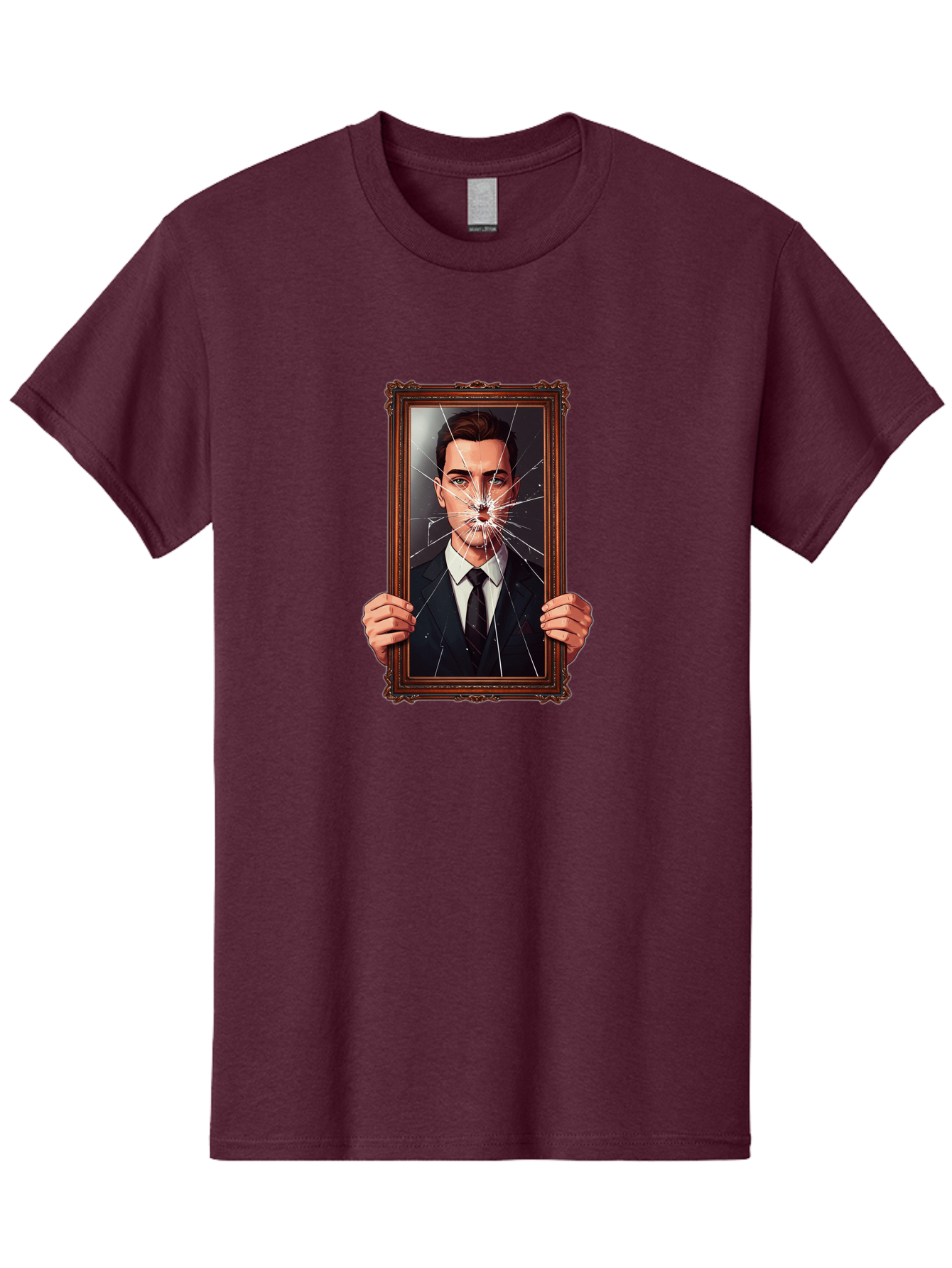 Broken-Portrait Men'S Graphic Tee, 100% Cotton, Comfortable Casual Summer Wear, Machine Washable, Vintage Camera, Old Camera, Antique Camera, Black Camera, Classic Photography, Photography Equipment, Nostalgic Device, Film Camera, Camera Art Bak138