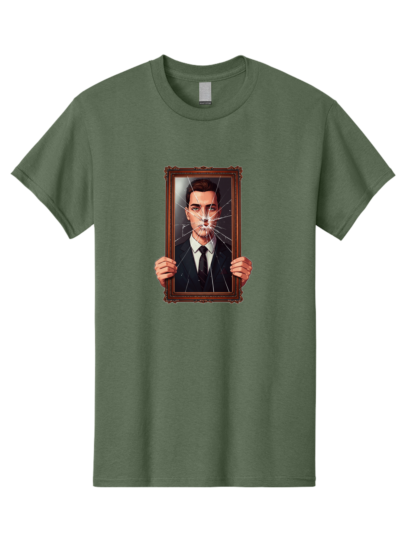 Broken-Portrait Men'S Graphic Tee, 100% Cotton, Comfortable Casual Summer Wear, Machine Washable, Vintage Camera, Old Camera, Antique Camera, Black Camera, Classic Photography, Photography Equipment, Nostalgic Device, Film Camera, Camera Art Bak138