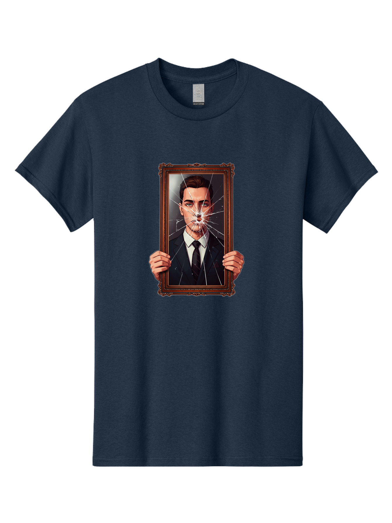 Broken-Portrait Men'S Graphic Tee, 100% Cotton, Comfortable Casual Summer Wear, Machine Washable, Vintage Camera, Old Camera, Antique Camera, Black Camera, Classic Photography, Photography Equipment, Nostalgic Device, Film Camera, Camera Art Bak138