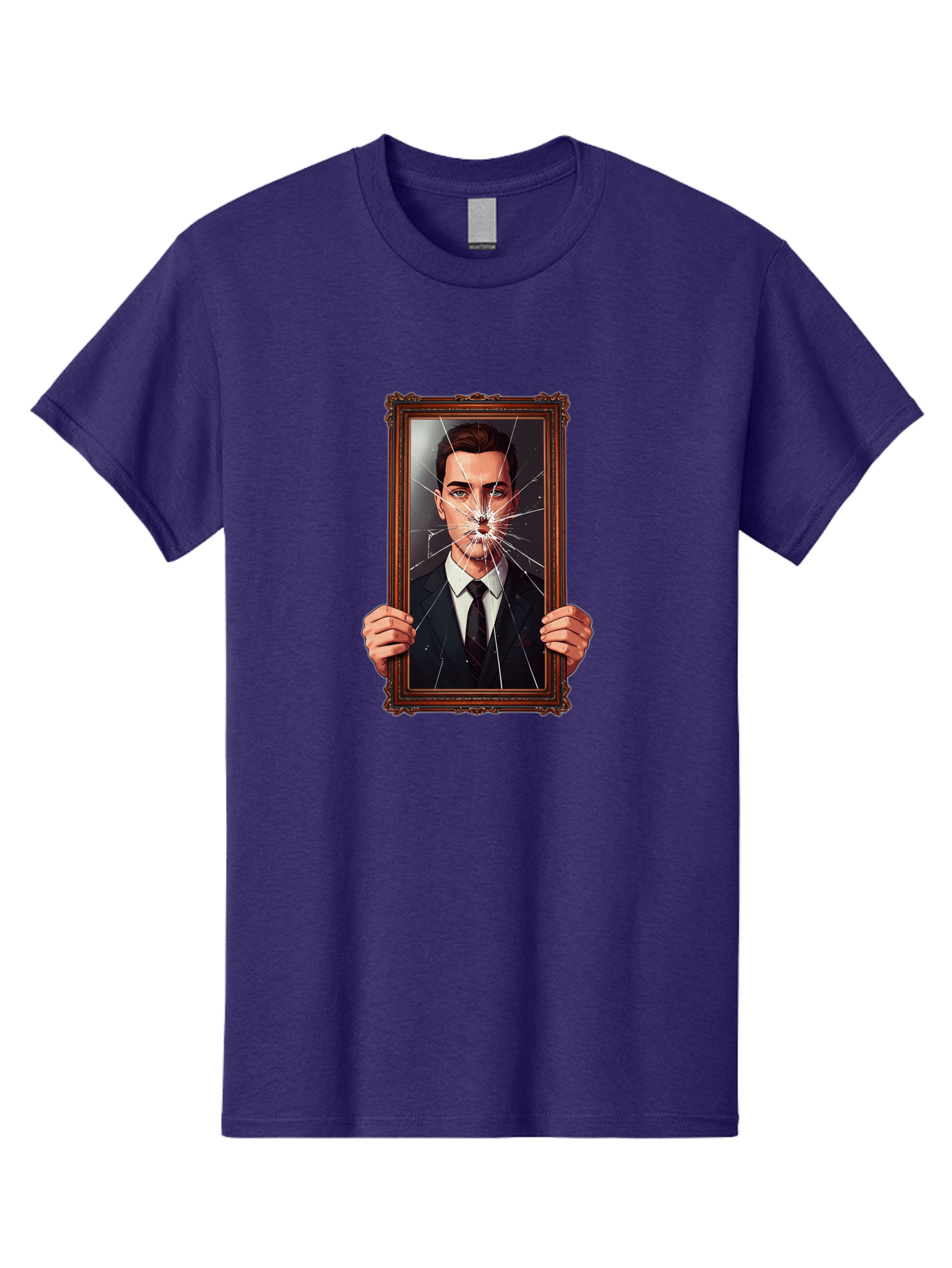 Broken-Portrait Men'S Graphic Tee, 100% Cotton, Comfortable Casual Summer Wear, Machine Washable, Vintage Camera, Old Camera, Antique Camera, Black Camera, Classic Photography, Photography Equipment, Nostalgic Device, Film Camera, Camera Art Bak138