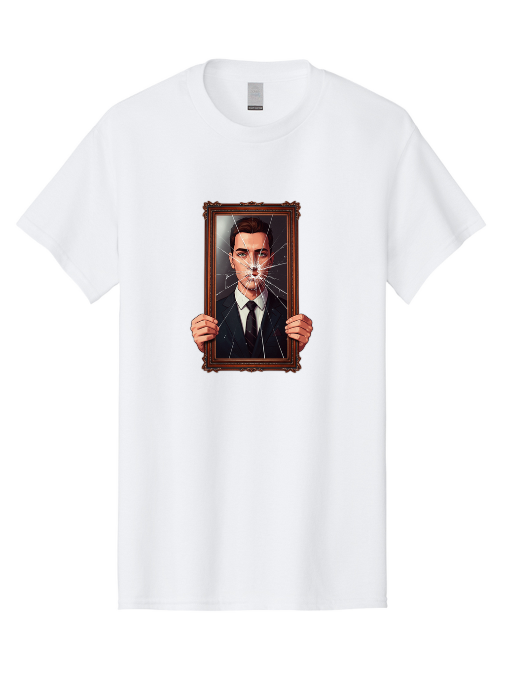 Broken-Portrait Men'S Graphic Tee, 100% Cotton, Comfortable Casual Summer Wear, Machine Washable, Vintage Camera, Old Camera, Antique Camera, Black Camera, Classic Photography, Photography Equipment, Nostalgic Device, Film Camera, Camera Art Bak138