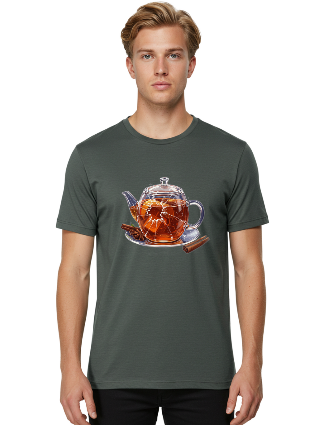 Broken-Teapot Men'S Graphic Tee, 100% Cotton, Comfortable Casual Summer Wear, Machine Washable, Vintage Camera, Old Camera, Antique Camera, Black Camera, Classic Photography, Photography Equipment, Nostalgic Device, Film Camera, Camera Art Bak139