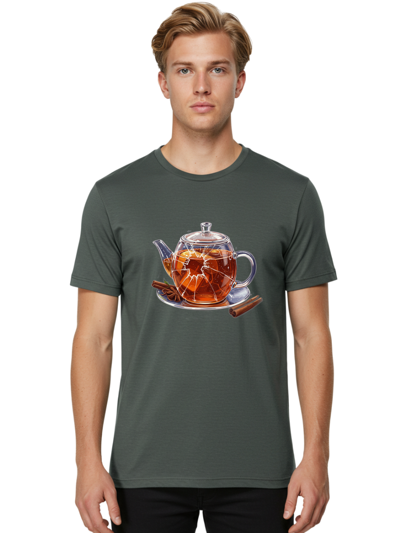 Broken-Teapot Men'S Graphic Tee, 100% Cotton, Comfortable Casual Summer Wear, Machine Washable, Vintage Camera, Old Camera, Antique Camera, Black Camera, Classic Photography, Photography Equipment, Nostalgic Device, Film Camera, Camera Art Bak139