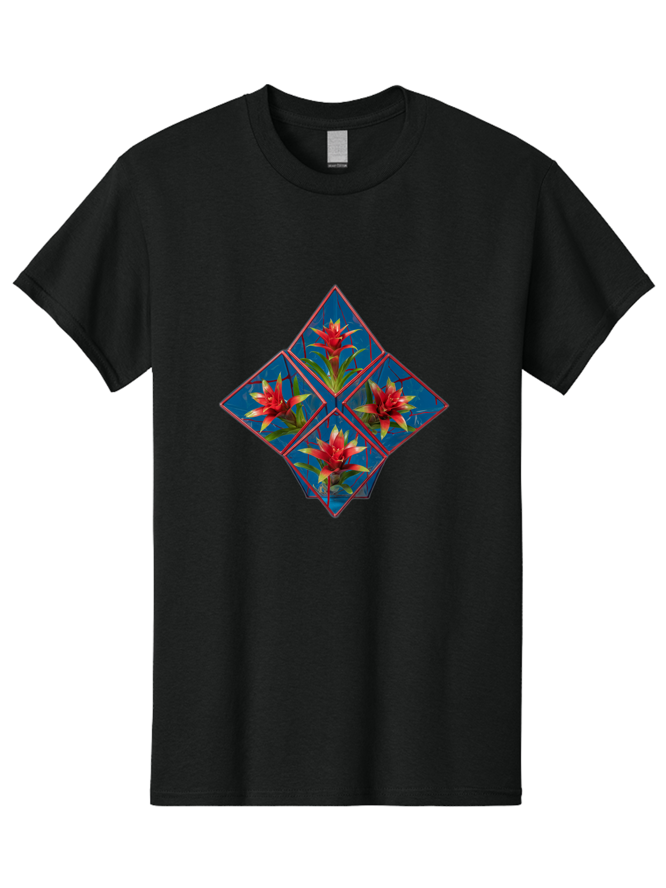 Bromeliad-Flower Men'S Graphic Tee, 100% Cotton, Comfortable Casual Summer Wear, Machine Washable, Vintage Camera, Old Camera, Antique Camera, Black Camera, Classic Photography, Photography Equipment, Nostalgic Device, Film Camera, Camera Art Bak140