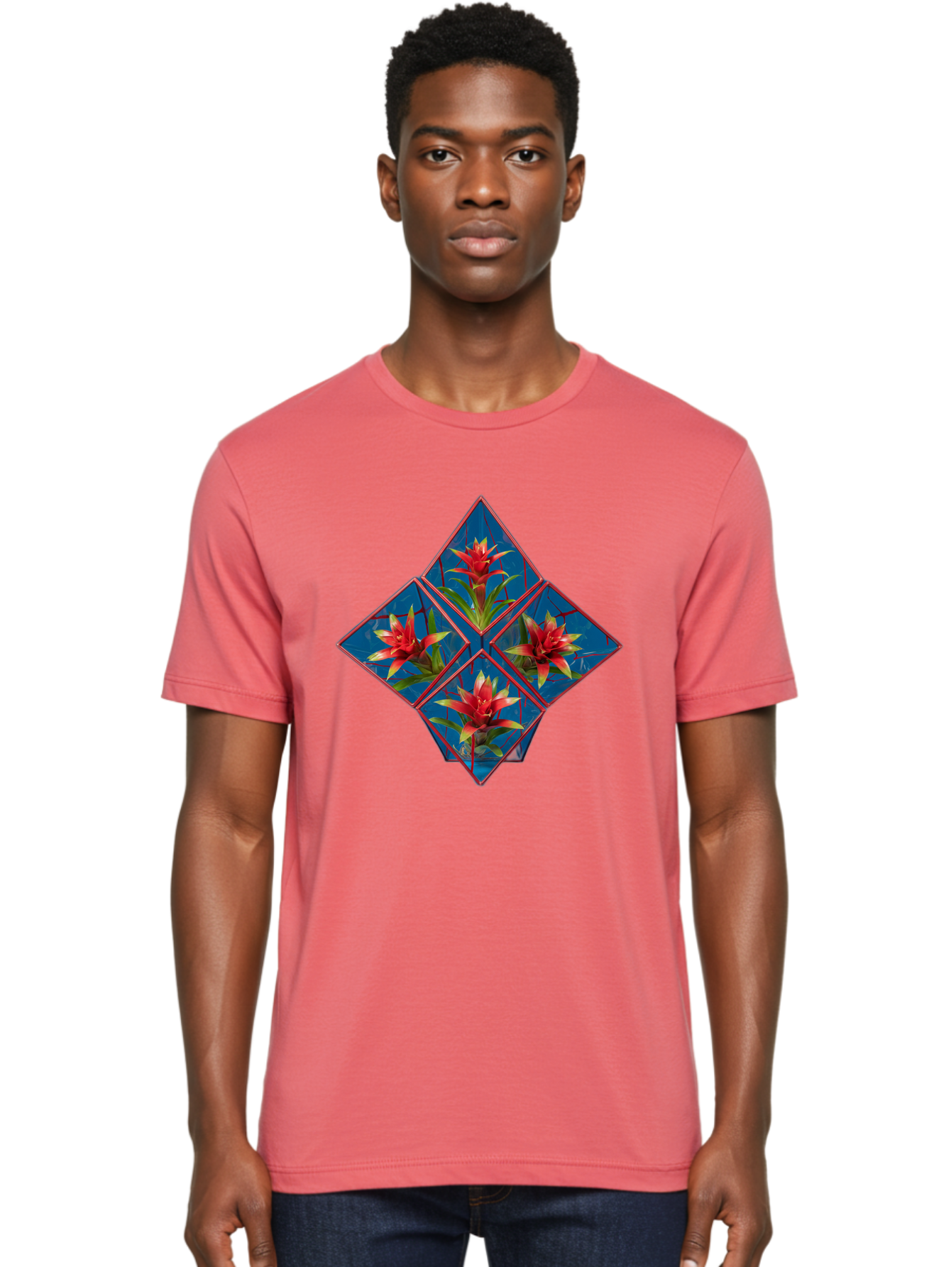 Bromeliad-Flower Men'S Graphic Tee, 100% Cotton, Comfortable Casual Summer Wear, Machine Washable, Vintage Camera, Old Camera, Antique Camera, Black Camera, Classic Photography, Photography Equipment, Nostalgic Device, Film Camera, Camera Art Bak140