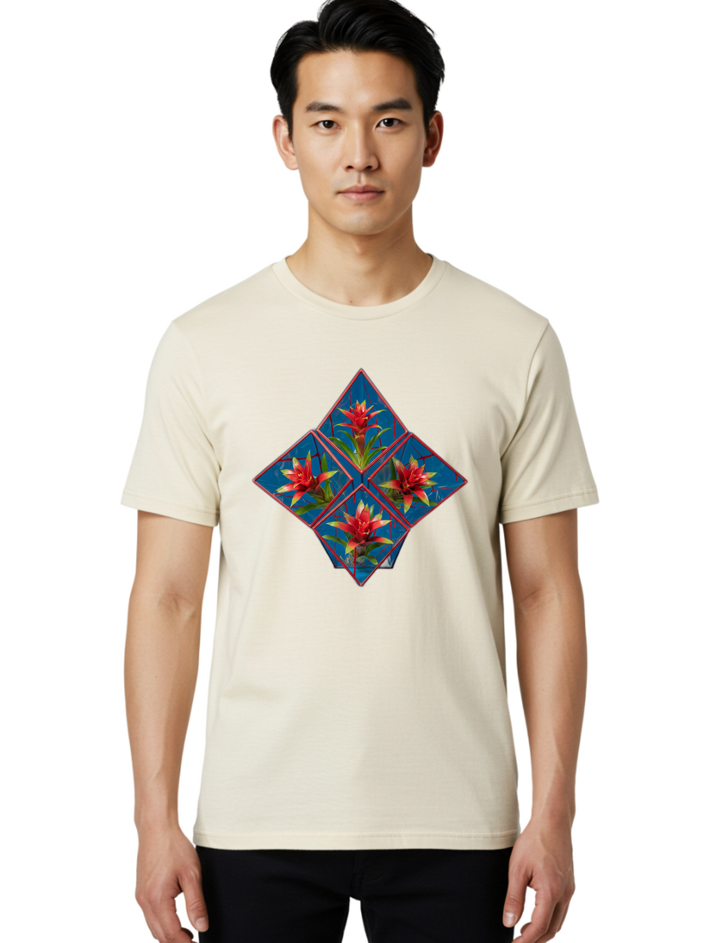 Bromeliad-Flower Men'S Graphic Tee, 100% Cotton, Comfortable Casual Summer Wear, Machine Washable, Vintage Camera, Old Camera, Antique Camera, Black Camera, Classic Photography, Photography Equipment, Nostalgic Device, Film Camera, Camera Art Bak140
