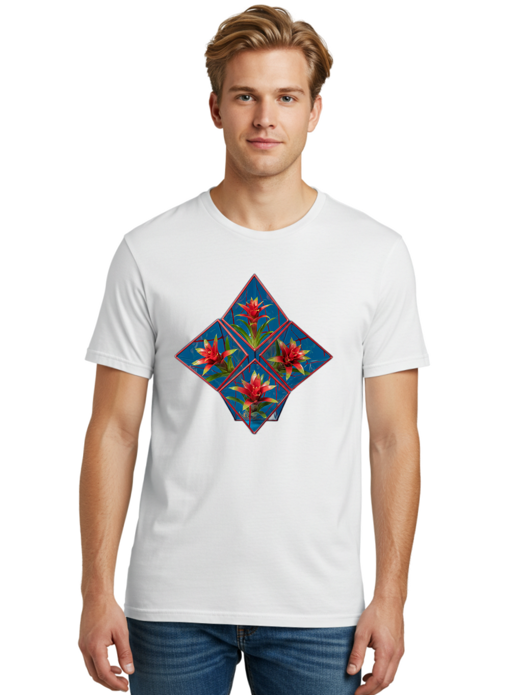 Bromeliad-Flower Men'S Graphic Tee, 100% Cotton, Comfortable Casual Summer Wear, Machine Washable, Vintage Camera, Old Camera, Antique Camera, Black Camera, Classic Photography, Photography Equipment, Nostalgic Device, Film Camera, Camera Art Bak140