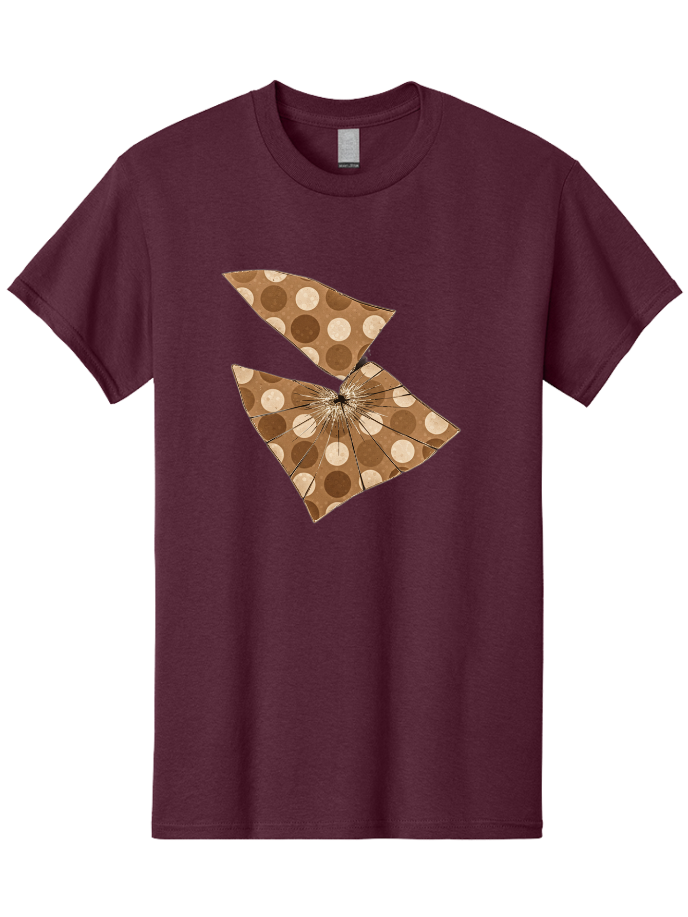 Brown-And-Beige-Polka-Dot-Parasol Men'S Graphic Tee, 100% Cotton, Comfortable Casual Summer Wear, Machine Washable, Vintage Camera, Old Camera, Antique Camera, Black Camera, Classic Photography, Photography Equipment, Nostalgic Device, Bak141