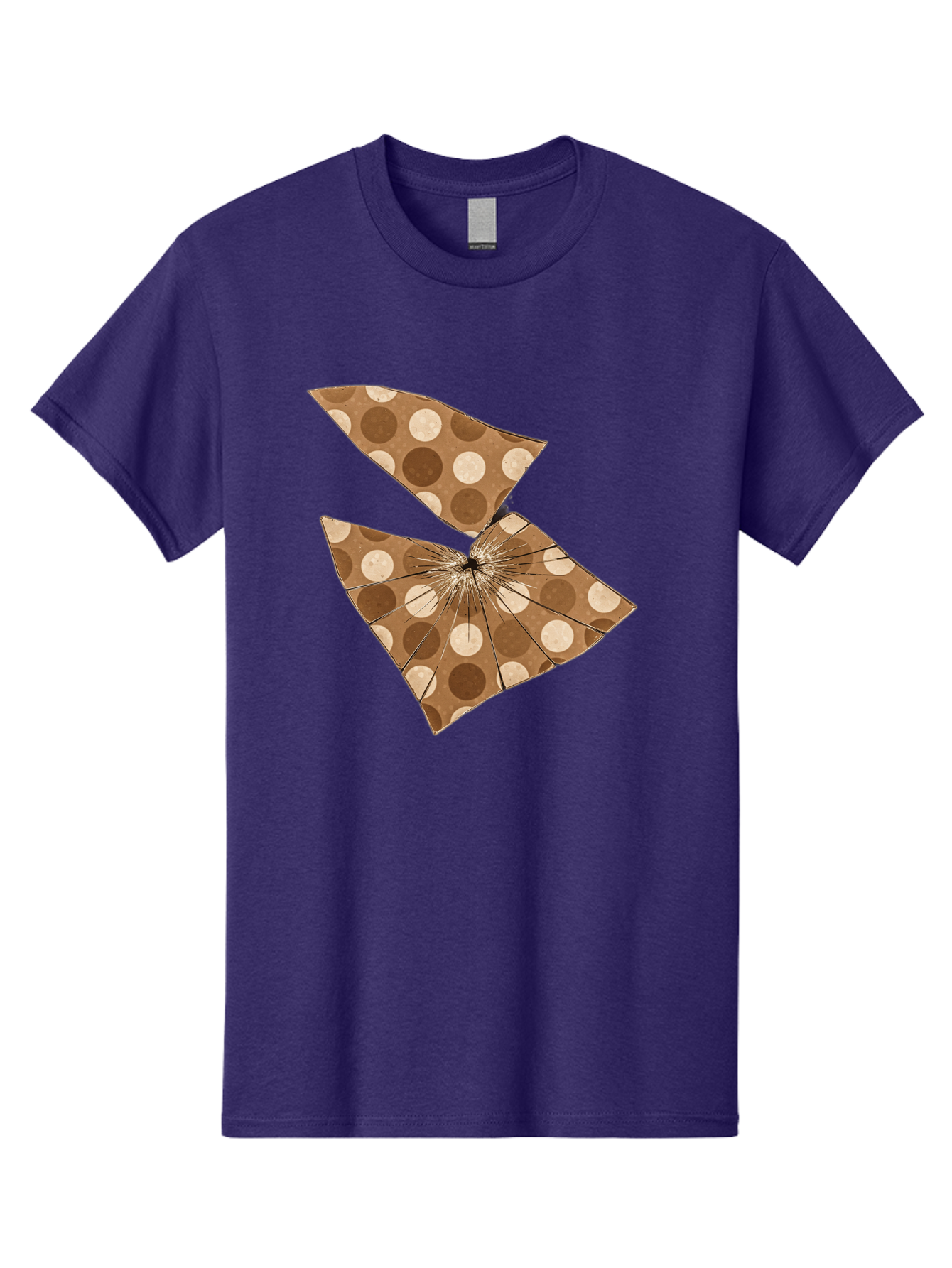 Brown-And-Beige-Polka-Dot-Parasol Men'S Graphic Tee, 100% Cotton, Comfortable Casual Summer Wear, Machine Washable, Vintage Camera, Old Camera, Antique Camera, Black Camera, Classic Photography, Photography Equipment, Nostalgic Device, Bak141