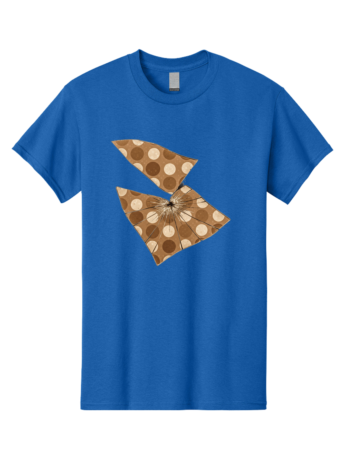Brown-And-Beige-Polka-Dot-Parasol Men'S Graphic Tee, 100% Cotton, Comfortable Casual Summer Wear, Machine Washable, Vintage Camera, Old Camera, Antique Camera, Black Camera, Classic Photography, Photography Equipment, Nostalgic Device, Bak141