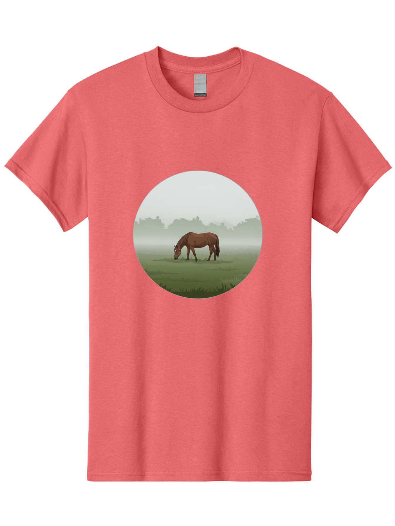 Brown-Horse-Grazing Men'S Graphic Tee, 100% Cotton, Comfortable Casual Summer Wear, Machine Washable, Vintage Camera, Old Camera, Antique Camera, Black Camera, Classic Photography, Photography Equipment, Nostalgic Device, Film Camera, Bak142