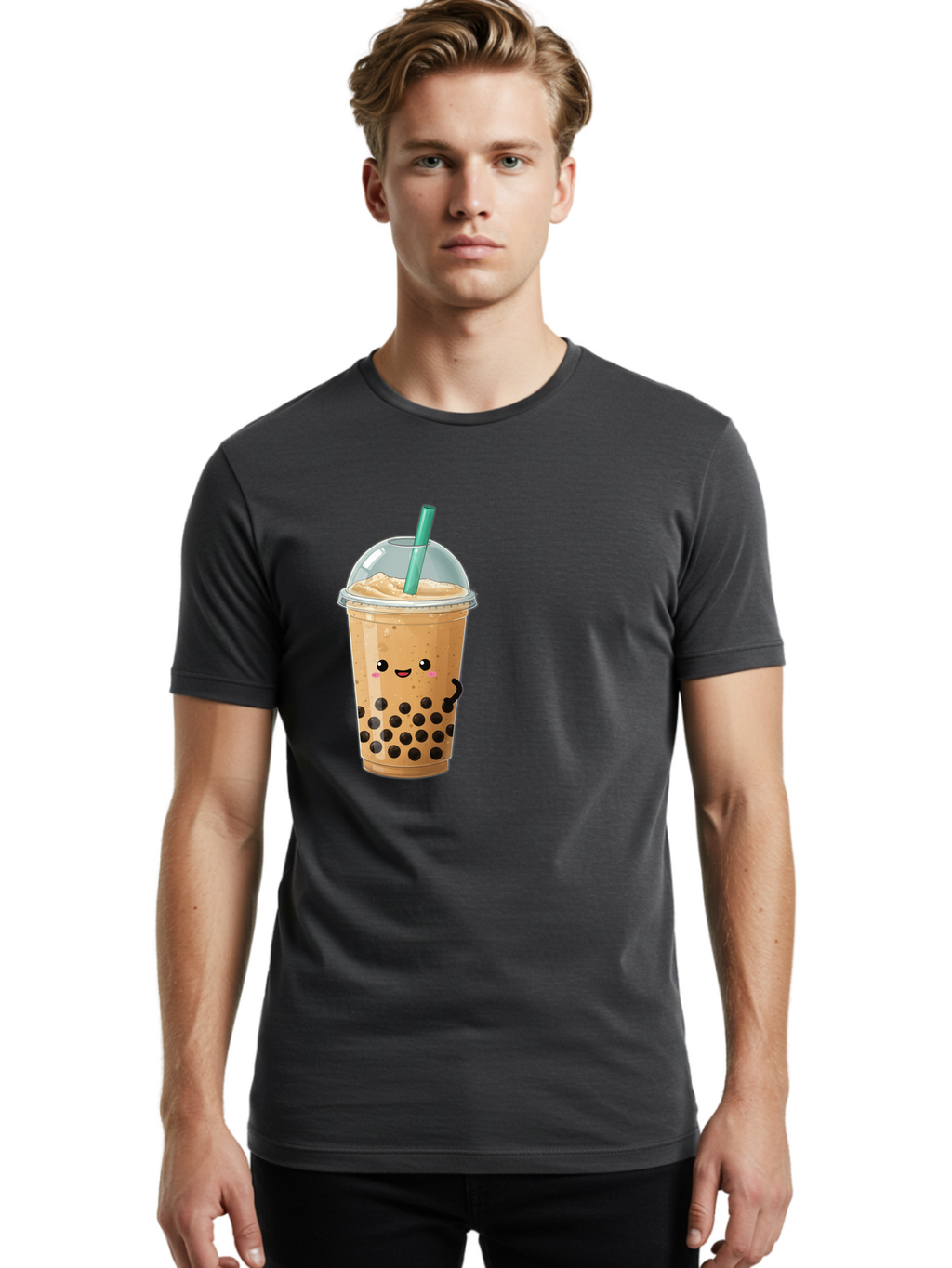 Bubble-Tea Men'S Graphic Tee, 100% Cotton, Comfortable Casual Summer Wear, Machine Washable, Vintage Camera, Old Camera, Antique Camera, Black Camera, Classic Photography, Photography Equipment, Nostalgic Device, Film Camera, Camera Art Bak143
