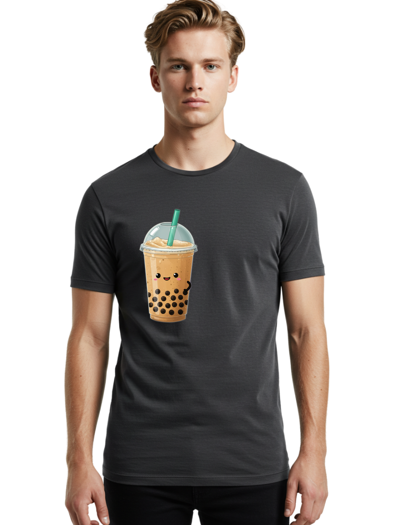 Bubble-Tea Men'S Graphic Tee, 100% Cotton, Comfortable Casual Summer Wear, Machine Washable, Vintage Camera, Old Camera, Antique Camera, Black Camera, Classic Photography, Photography Equipment, Nostalgic Device, Film Camera, Camera Art Bak143