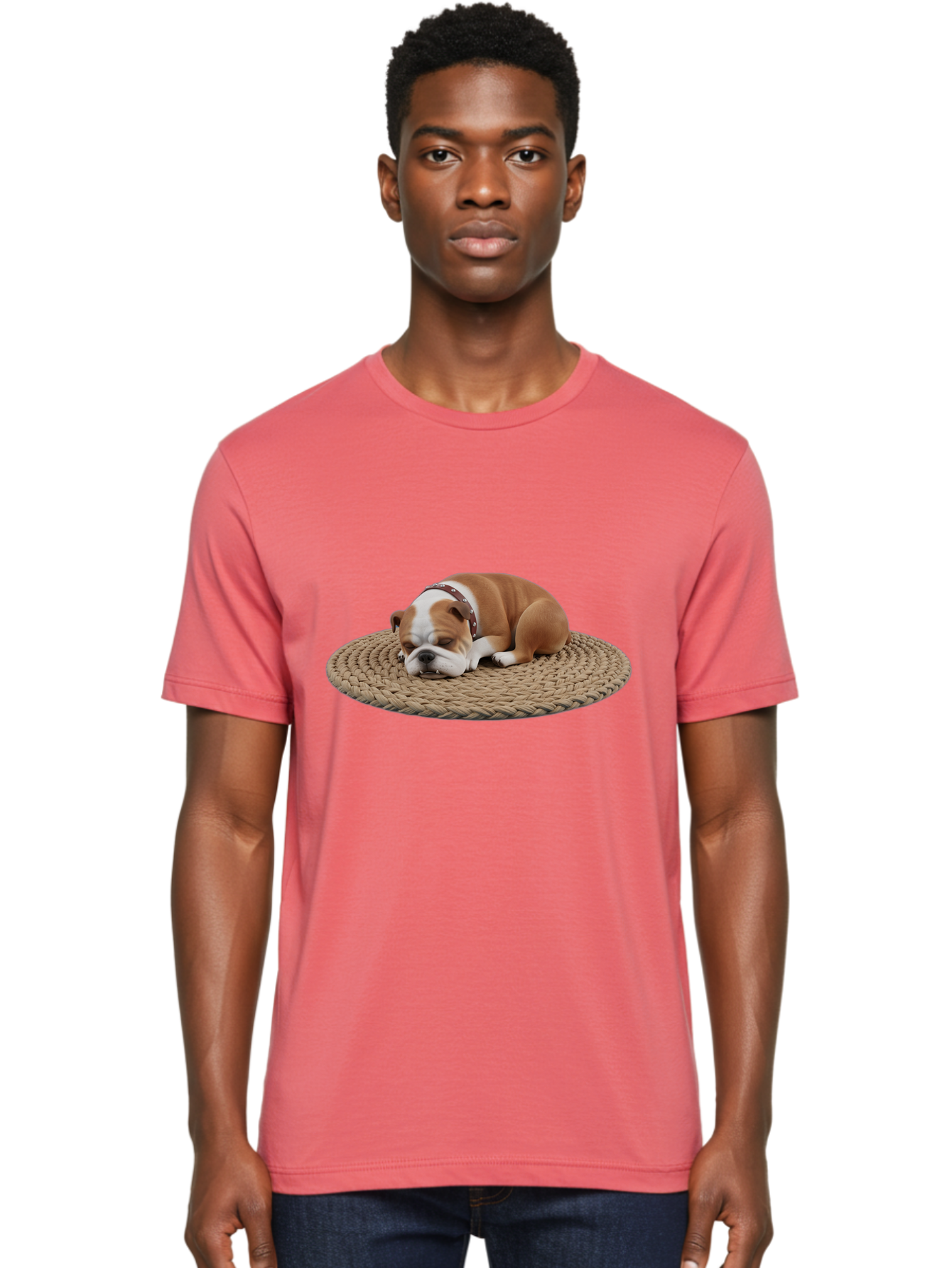 Bulldog-On-Rug Men'S Graphic Tee, 100% Cotton, Comfortable Casual Summer Wear, Machine Washable, Vintage Camera, Old Camera, Antique Camera, Black Camera, Classic Photography, Photography Equipment, Nostalgic Device, Film Camera, Camera Art Bak144