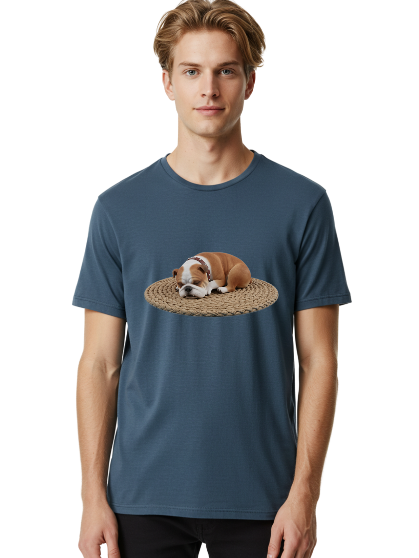 Bulldog-On-Rug Men'S Graphic Tee, 100% Cotton, Comfortable Casual Summer Wear, Machine Washable, Vintage Camera, Old Camera, Antique Camera, Black Camera, Classic Photography, Photography Equipment, Nostalgic Device, Film Camera, Camera Art Bak144