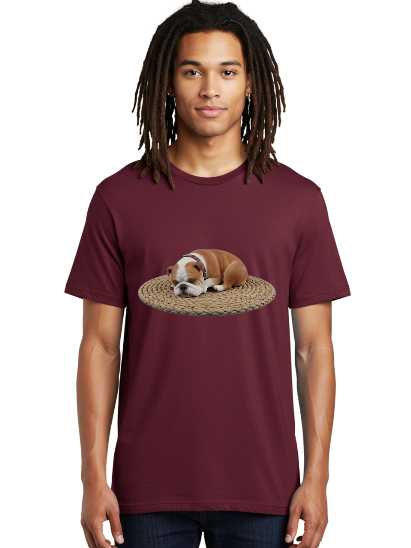 Bulldog-On-Rug Men'S Graphic Tee, 100% Cotton, Comfortable Casual Summer Wear, Machine Washable, Vintage Camera, Old Camera, Antique Camera, Black Camera, Classic Photography, Photography Equipment, Nostalgic Device, Film Camera, Camera Art Bak144