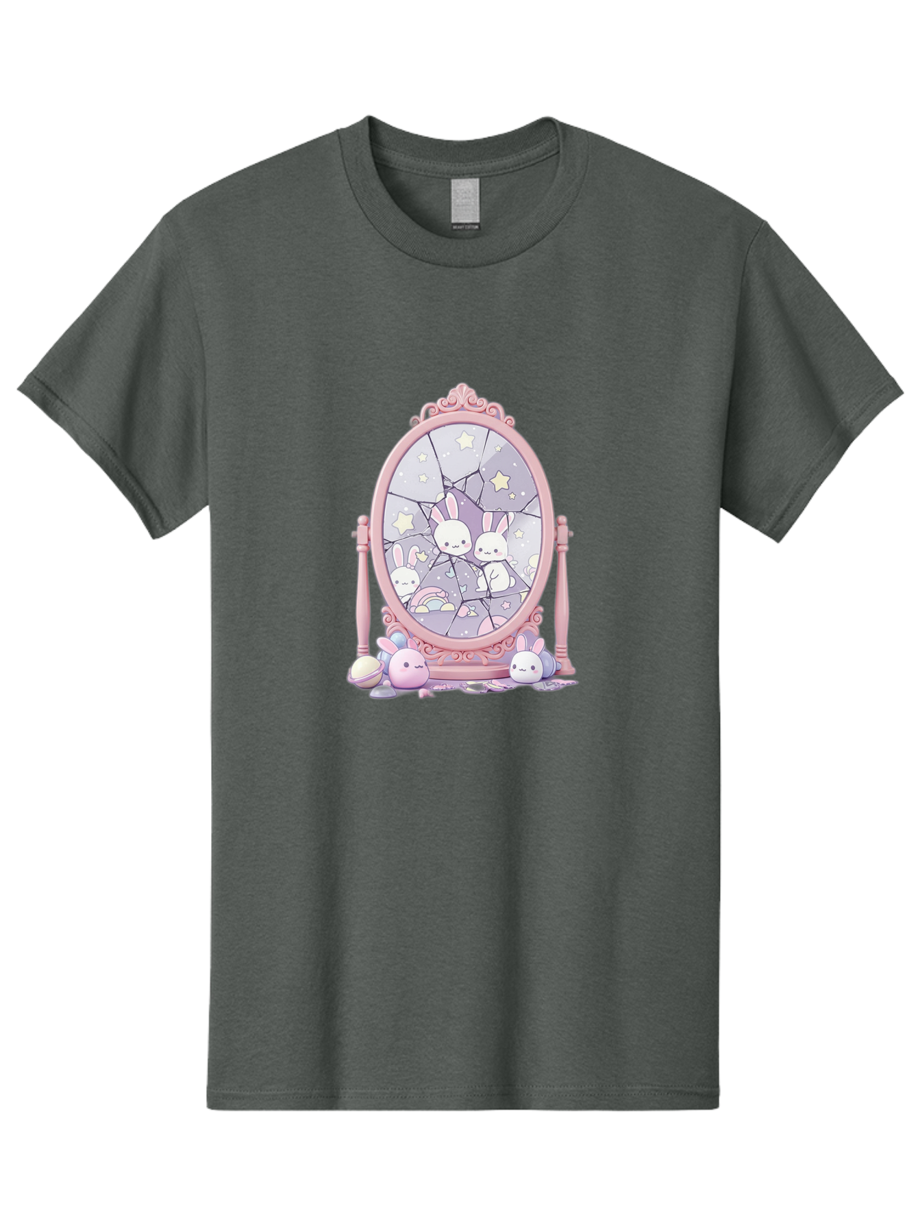 Bunnies-And-Mirror Men'S Graphic Tee, 100% Cotton, Comfortable Casual Summer Wear, Machine Washable, Vintage Camera, Old Camera, Antique Camera, Black Camera, Classic Photography, Photography Equipment, Nostalgic Device, Film Camera, Bak146