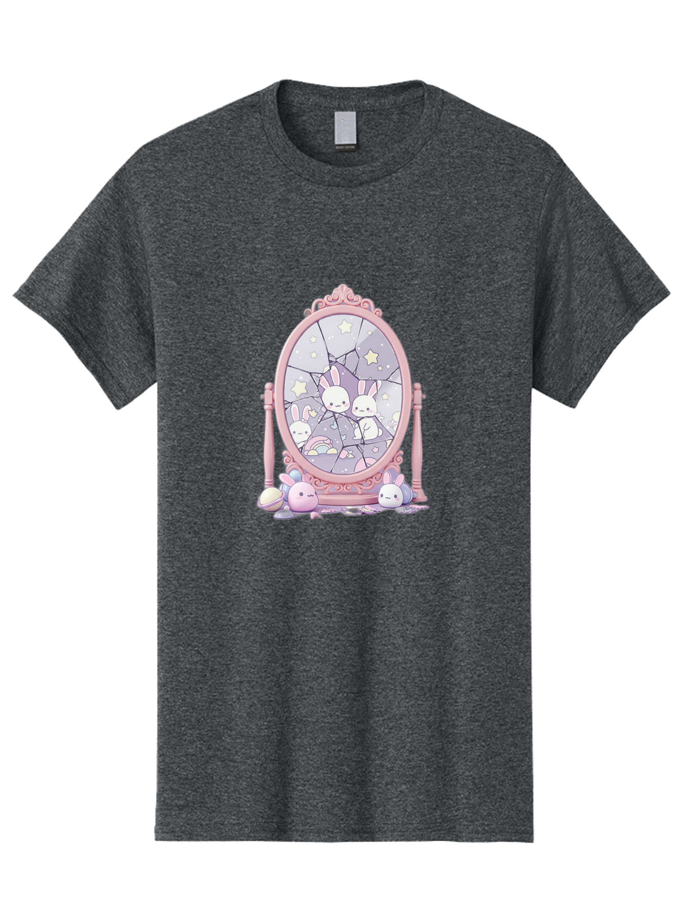 Bunnies-And-Mirror Men'S Graphic Tee, 100% Cotton, Comfortable Casual Summer Wear, Machine Washable, Vintage Camera, Old Camera, Antique Camera, Black Camera, Classic Photography, Photography Equipment, Nostalgic Device, Film Camera, Bak146