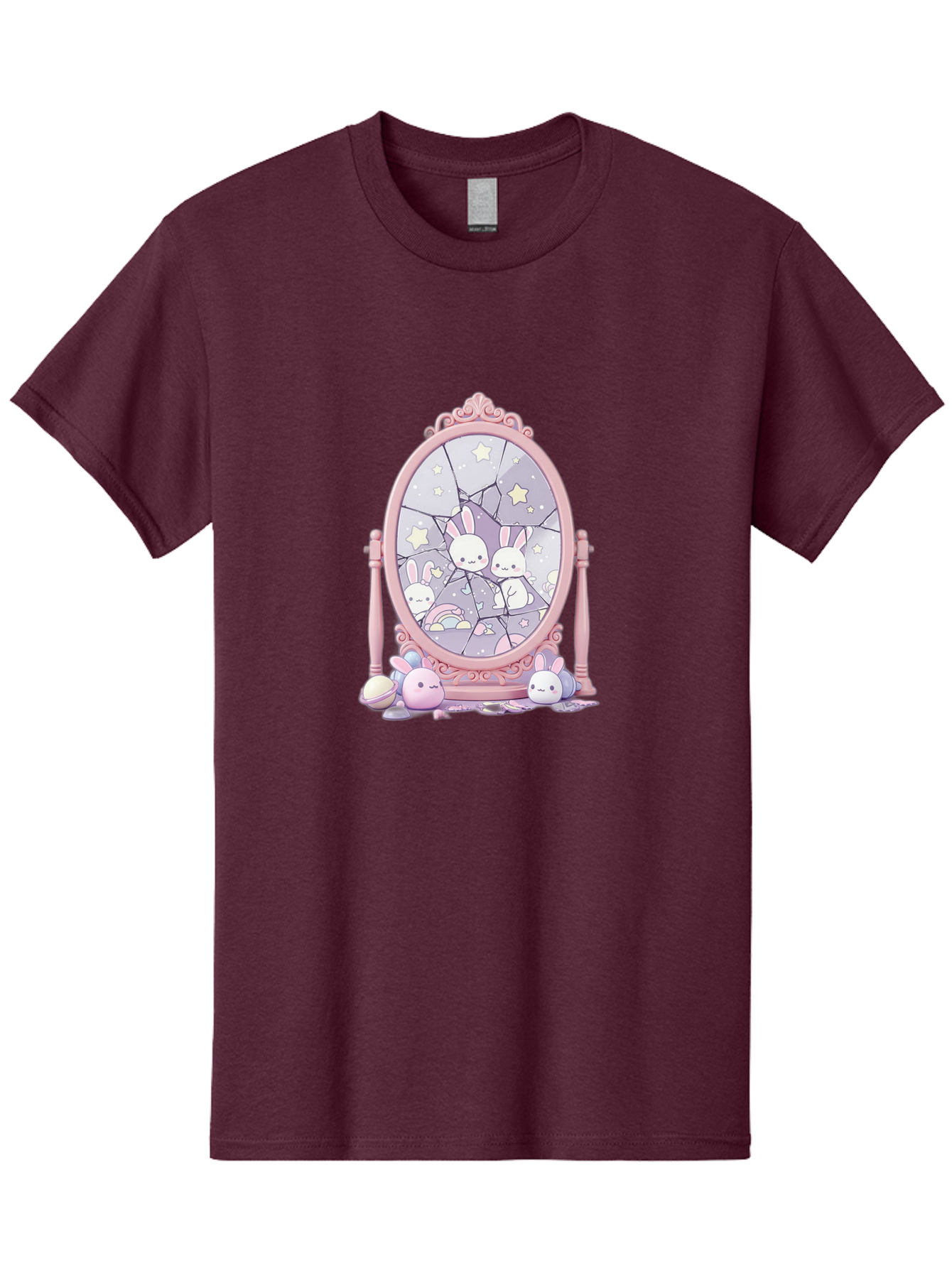Bunnies-And-Mirror Men'S Graphic Tee, 100% Cotton, Comfortable Casual Summer Wear, Machine Washable, Vintage Camera, Old Camera, Antique Camera, Black Camera, Classic Photography, Photography Equipment, Nostalgic Device, Film Camera, Bak146