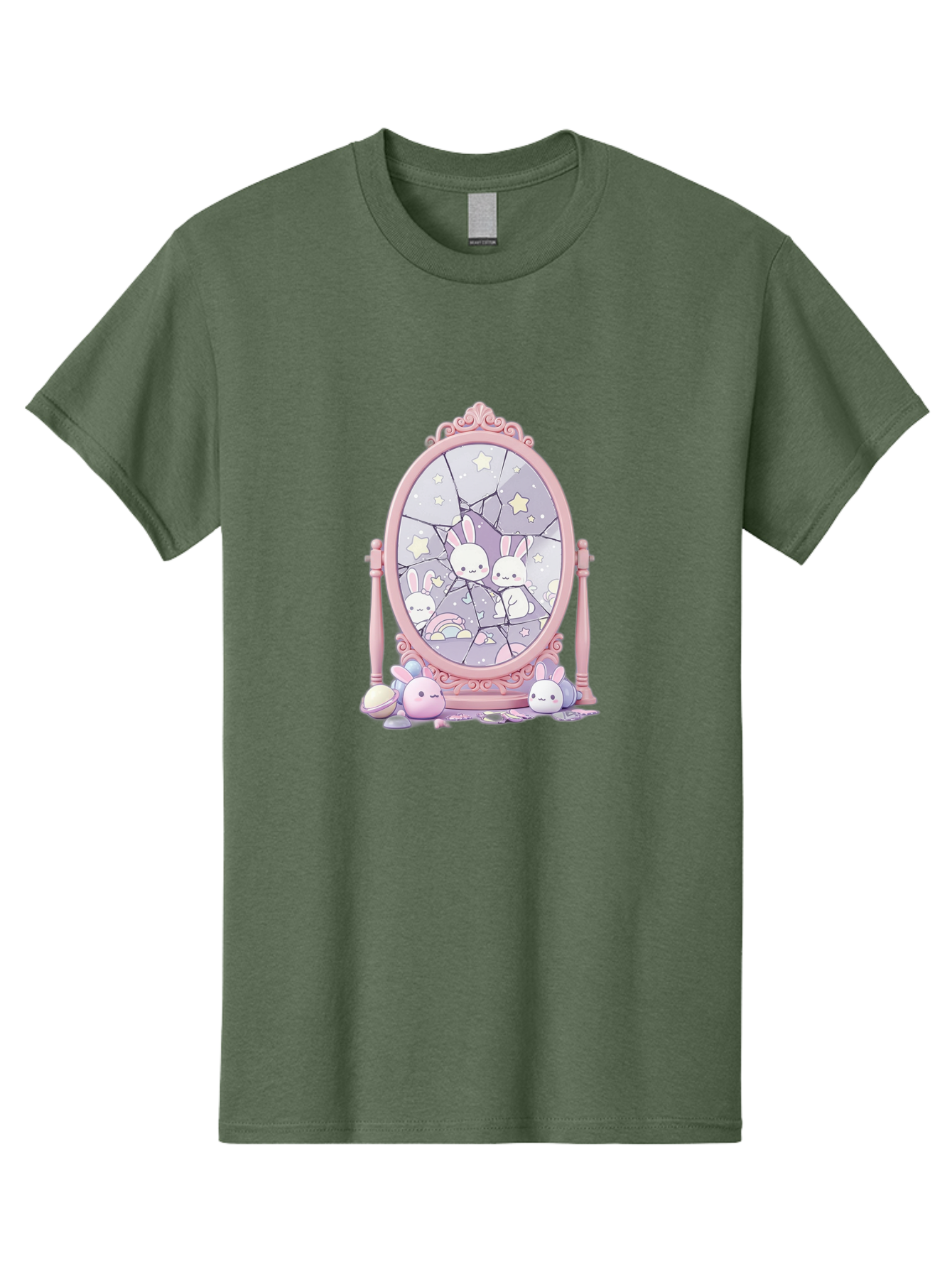 Bunnies-And-Mirror Men'S Graphic Tee, 100% Cotton, Comfortable Casual Summer Wear, Machine Washable, Vintage Camera, Old Camera, Antique Camera, Black Camera, Classic Photography, Photography Equipment, Nostalgic Device, Film Camera, Bak146