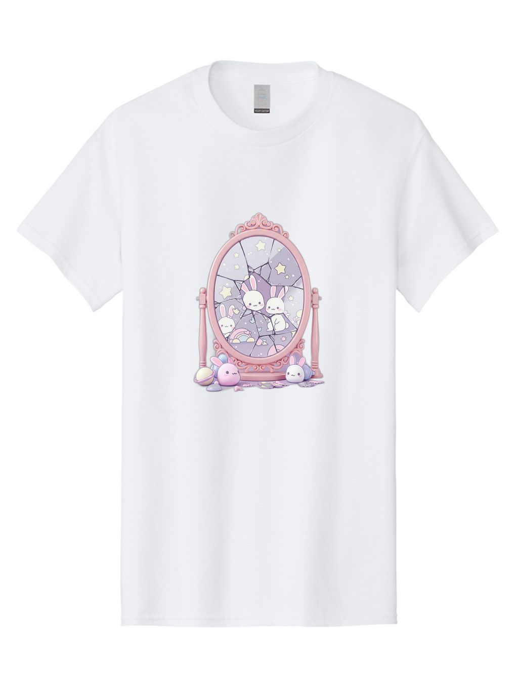 Bunnies-And-Mirror Men'S Graphic Tee, 100% Cotton, Comfortable Casual Summer Wear, Machine Washable, Vintage Camera, Old Camera, Antique Camera, Black Camera, Classic Photography, Photography Equipment, Nostalgic Device, Film Camera, Bak146