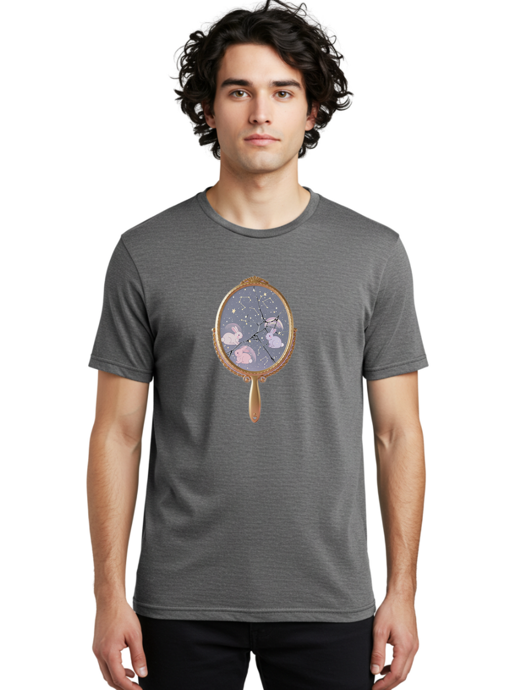 Bunnies-In-Space Men'S Graphic Tee, 100% Cotton, Comfortable Casual Summer Wear, Machine Washable, Vintage Camera, Old Camera, Antique Camera, Black Camera, Classic Photography, Photography Equipment, Nostalgic Device, Film Camera, Camera Art Bak148