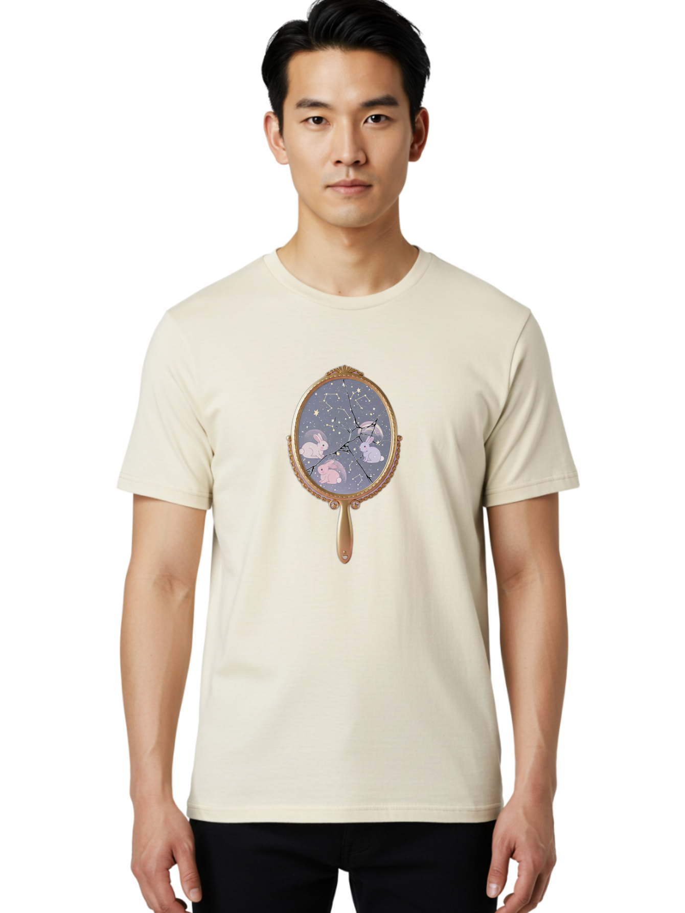 Bunnies-In-Space Men'S Graphic Tee, 100% Cotton, Comfortable Casual Summer Wear, Machine Washable, Vintage Camera, Old Camera, Antique Camera, Black Camera, Classic Photography, Photography Equipment, Nostalgic Device, Film Camera, Camera Art Bak148
