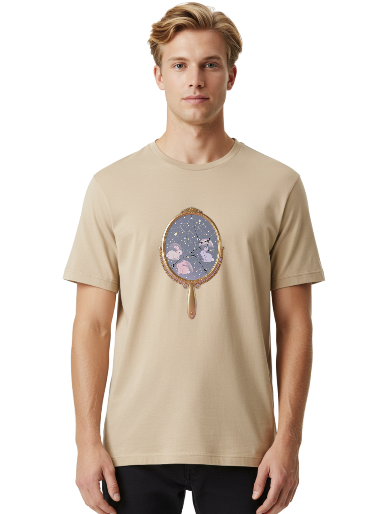Bunnies-In-Space Men'S Graphic Tee, 100% Cotton, Comfortable Casual Summer Wear, Machine Washable, Vintage Camera, Old Camera, Antique Camera, Black Camera, Classic Photography, Photography Equipment, Nostalgic Device, Film Camera, Camera Art Bak148