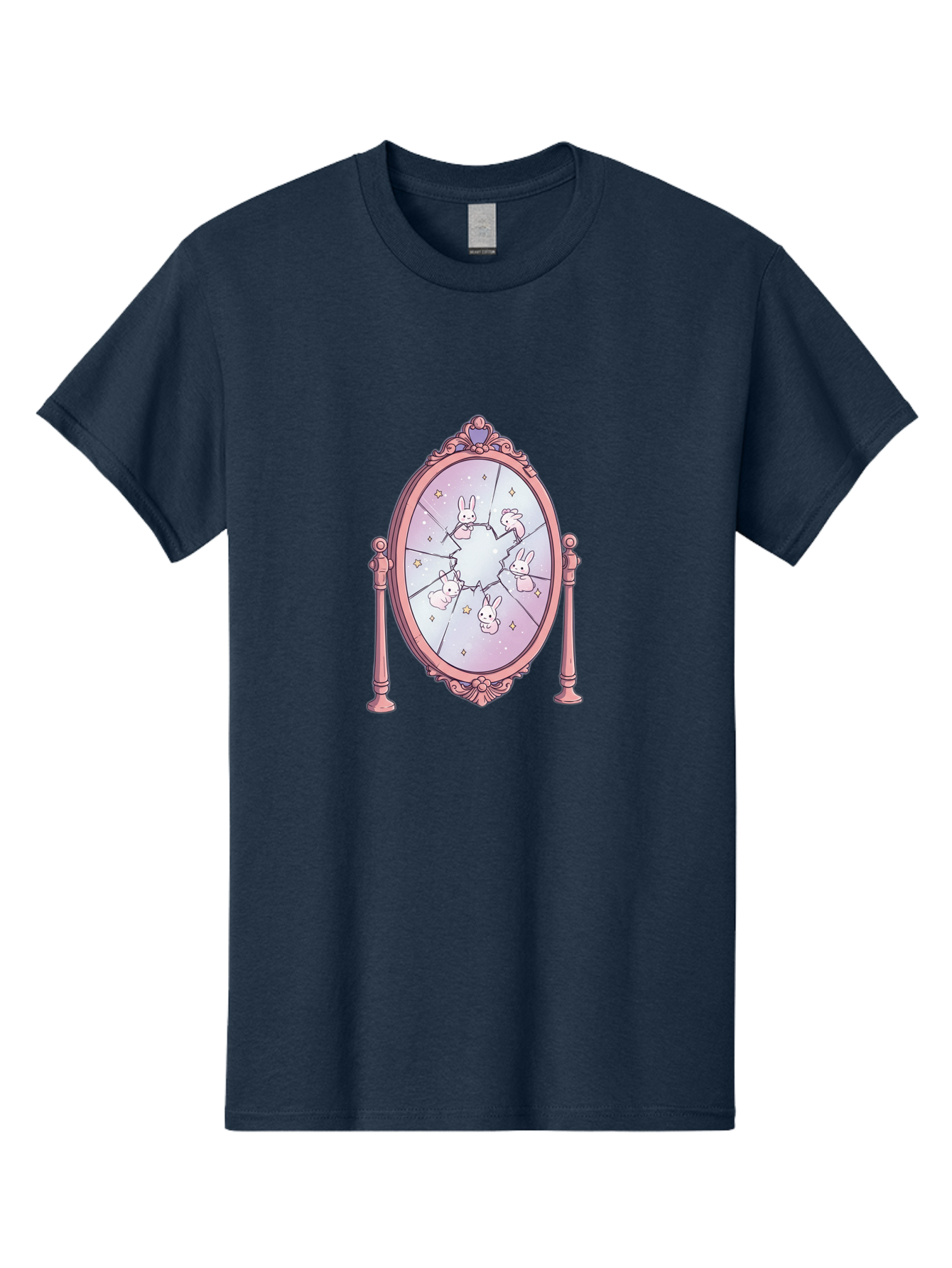 Bunny-Mirror Men'S Graphic Tee, 100% Cotton, Comfortable Casual Summer Wear, Machine Washable, Vintage Camera, Old Camera, Antique Camera, Black Camera, Classic Photography, Photography Equipment, Nostalgic Device, Film Camera, Camera Art Bak149