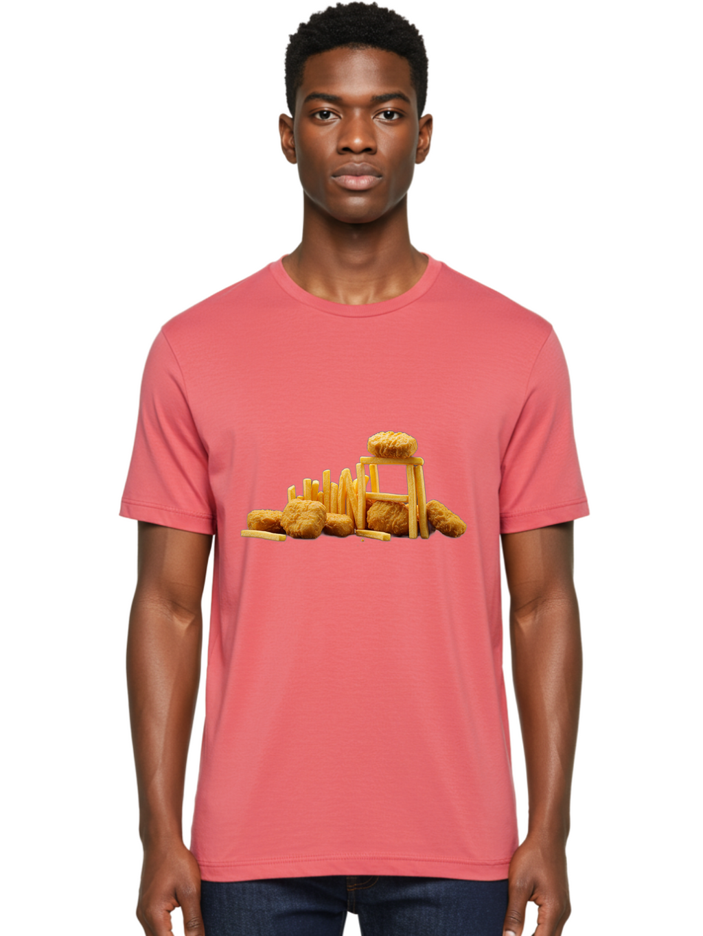 Burger-And-Fries Men'S Graphic Tee, 100% Cotton, Comfortable Casual Summer Wear, Machine Washable, Vintage Camera, Old Camera, Antique Camera, Black Camera, Classic Photography, Photography Equipment, Nostalgic Device, Film Camera, Camera Art Bak150