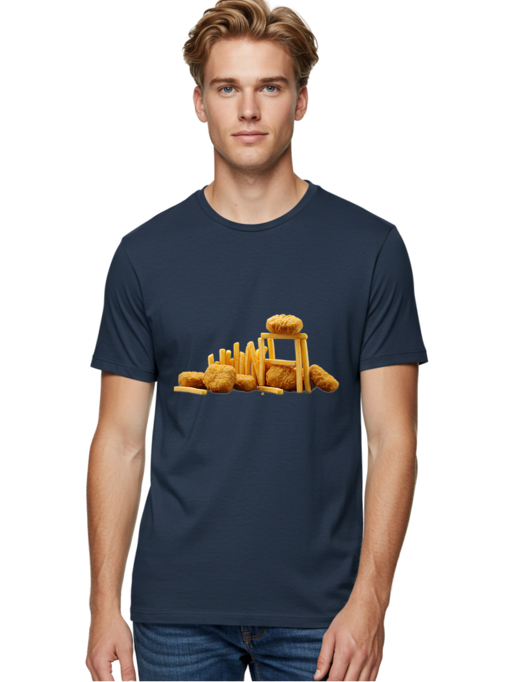 Burger-And-Fries Men'S Graphic Tee, 100% Cotton, Comfortable Casual Summer Wear, Machine Washable, Vintage Camera, Old Camera, Antique Camera, Black Camera, Classic Photography, Photography Equipment, Nostalgic Device, Film Camera, Camera Art Bak150
