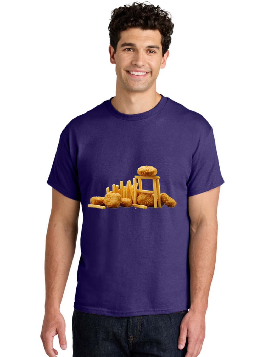 Burger-And-Fries Men'S Graphic Tee, 100% Cotton, Comfortable Casual Summer Wear, Machine Washable, Vintage Camera, Old Camera, Antique Camera, Black Camera, Classic Photography, Photography Equipment, Nostalgic Device, Film Camera, Camera Art Bak150